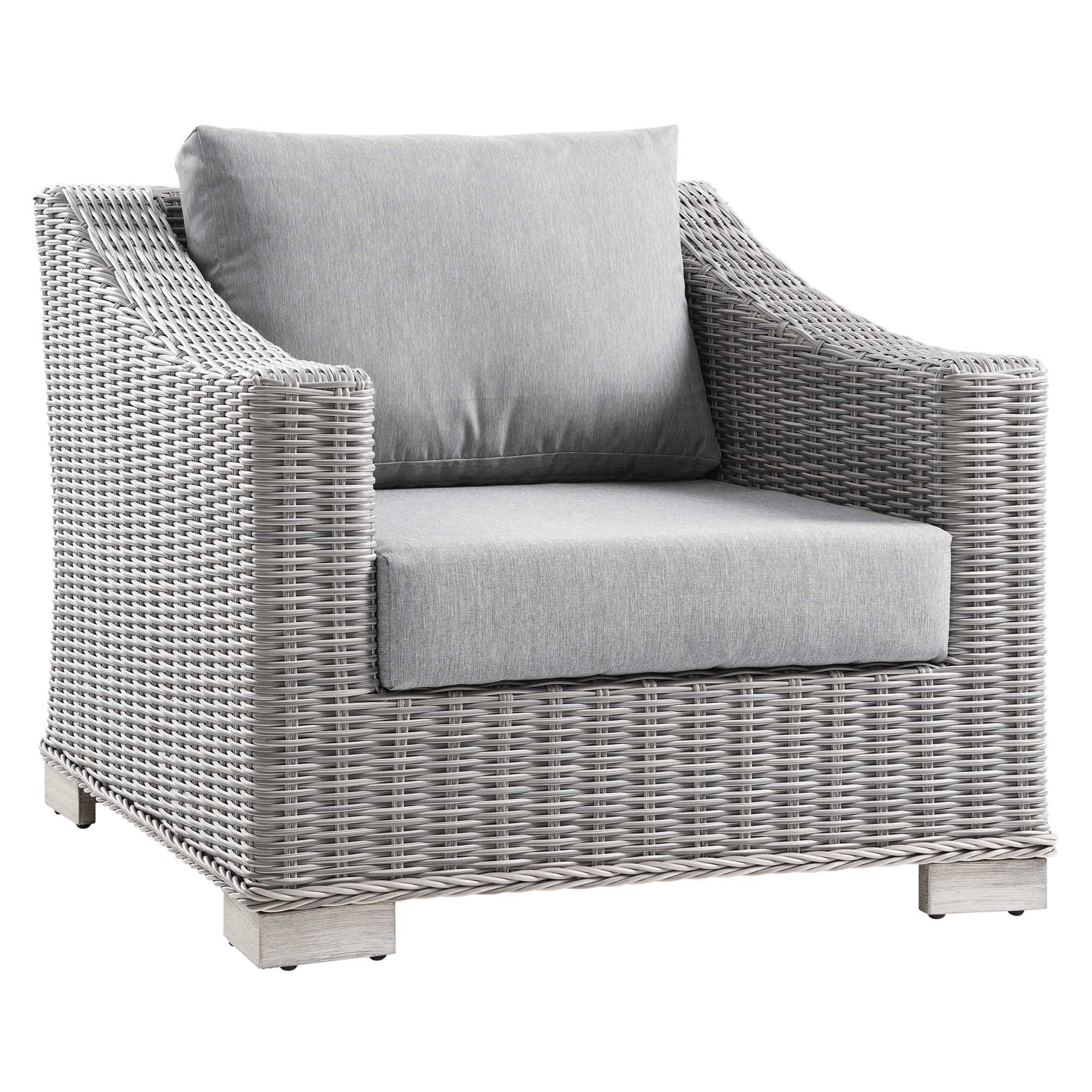 Conway 4-Piece Outdoor Patio Wicker Rattan Furniture Set by Modway - Best Buy Furniture