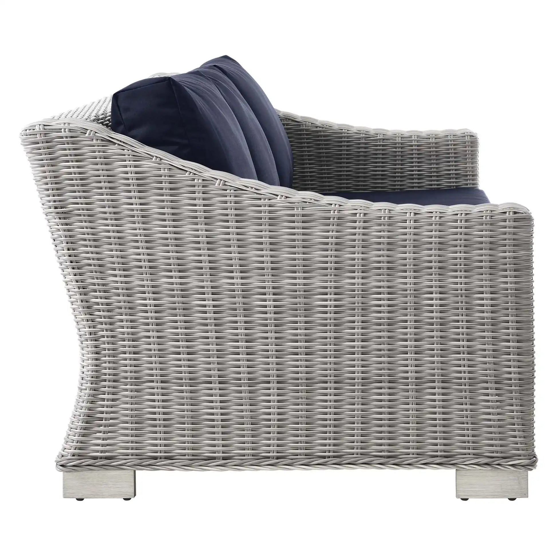 Conway 4-Piece Outdoor Patio Wicker Rattan Furniture Set by Modway - Best Buy Furniture