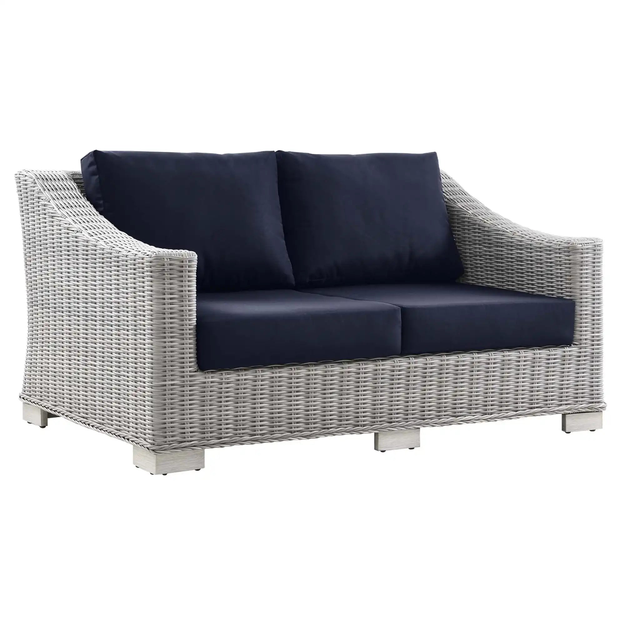 Conway 4-Piece Outdoor Patio Wicker Rattan Furniture Set by Modway - Best Buy Furniture