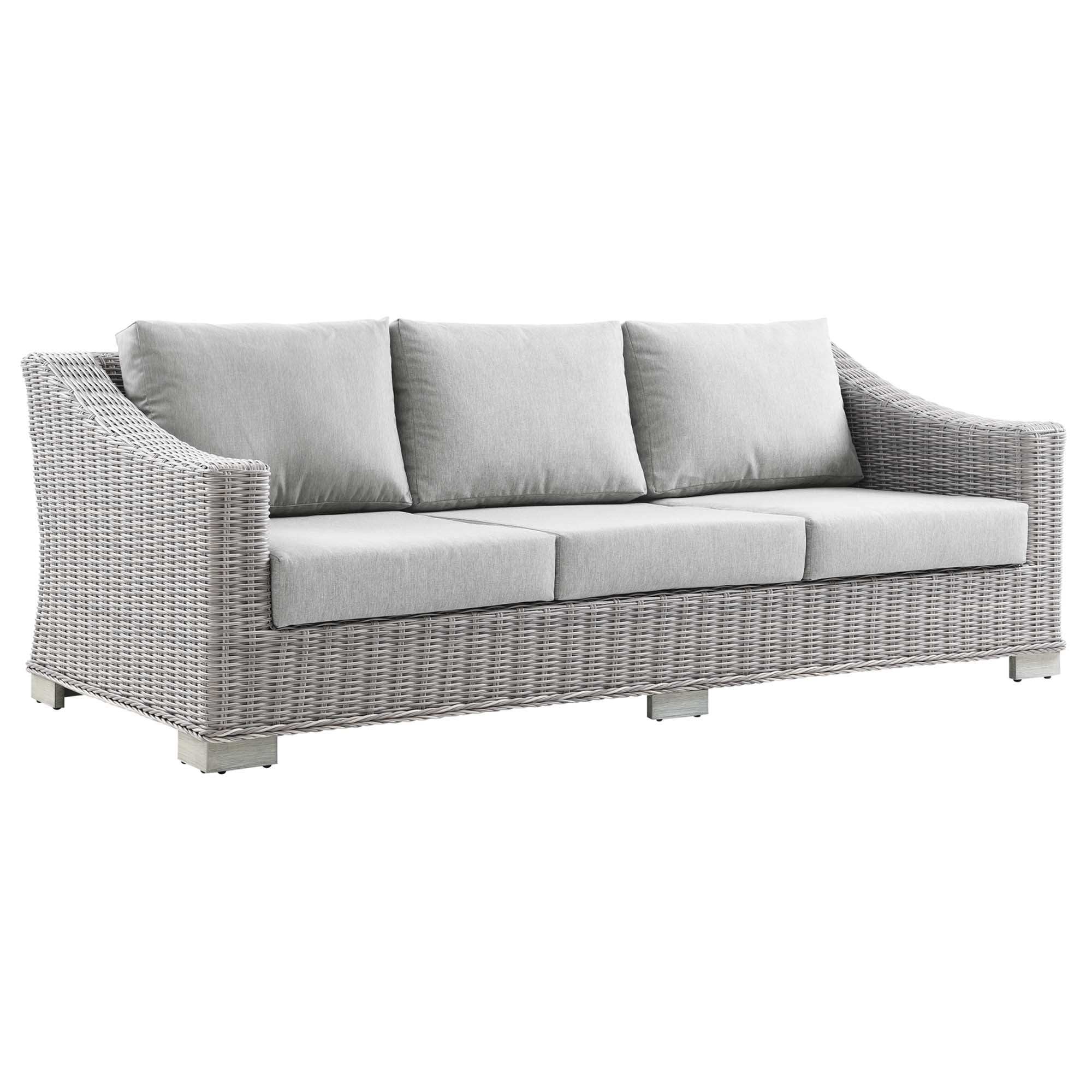 Conway 5-Piece Outdoor Patio Wicker Rattan Furniture Set by Modway - Best Buy Furniture