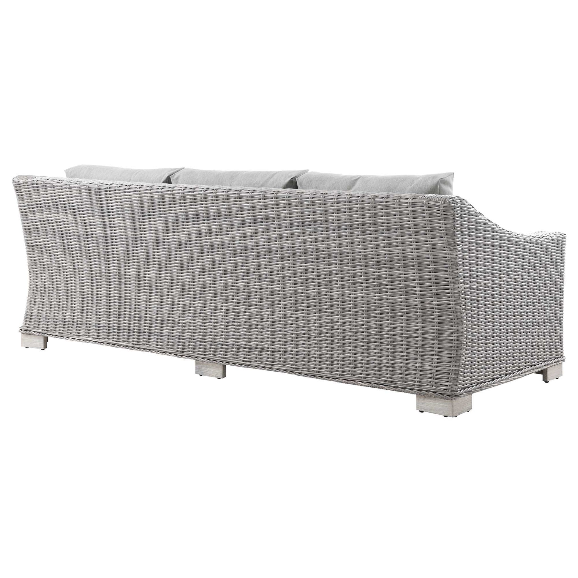 Conway 5-Piece Outdoor Patio Wicker Rattan Furniture Set by Modway - Best Buy Furniture