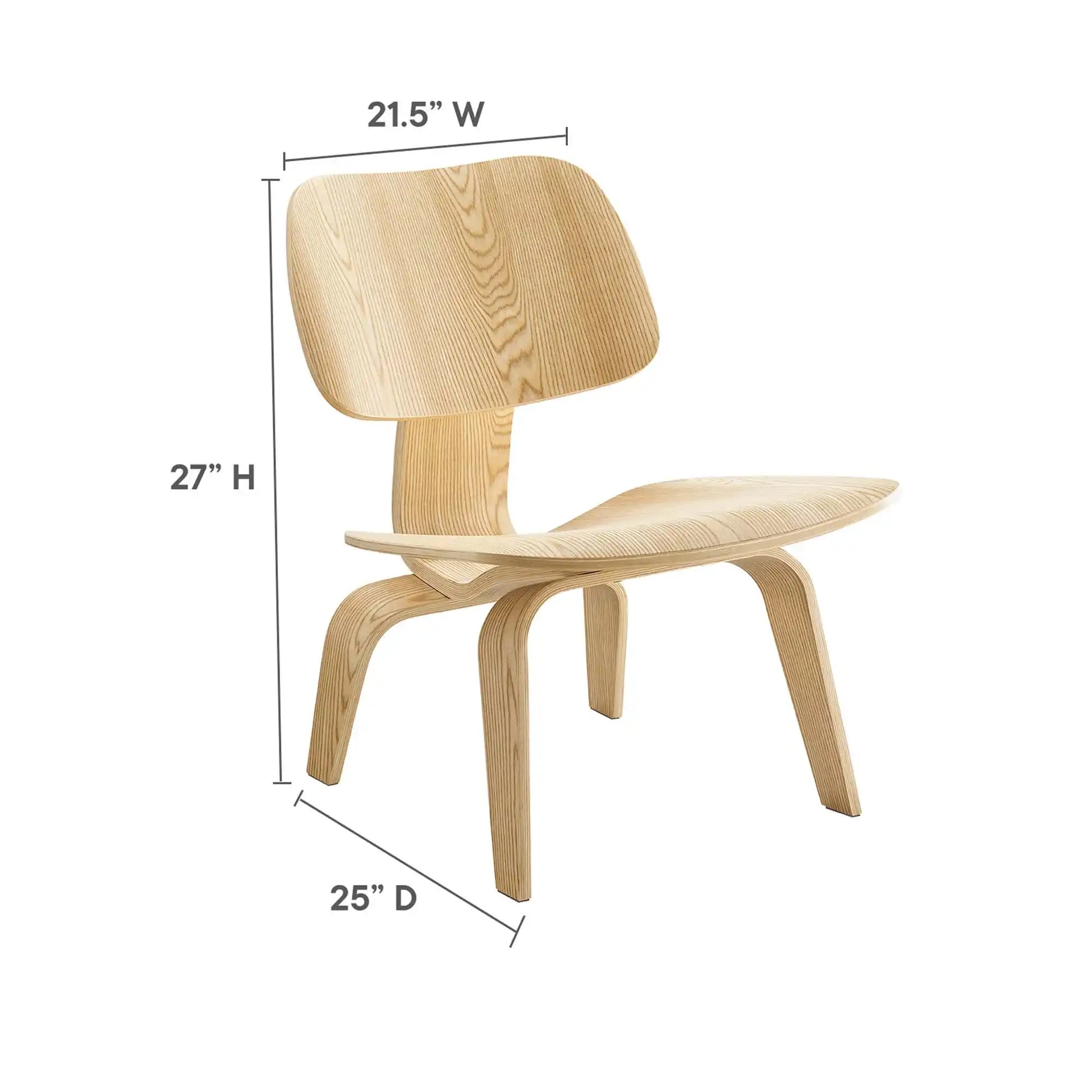 Fathom Wood Lounge Chair by Modway - Best Buy Furniture