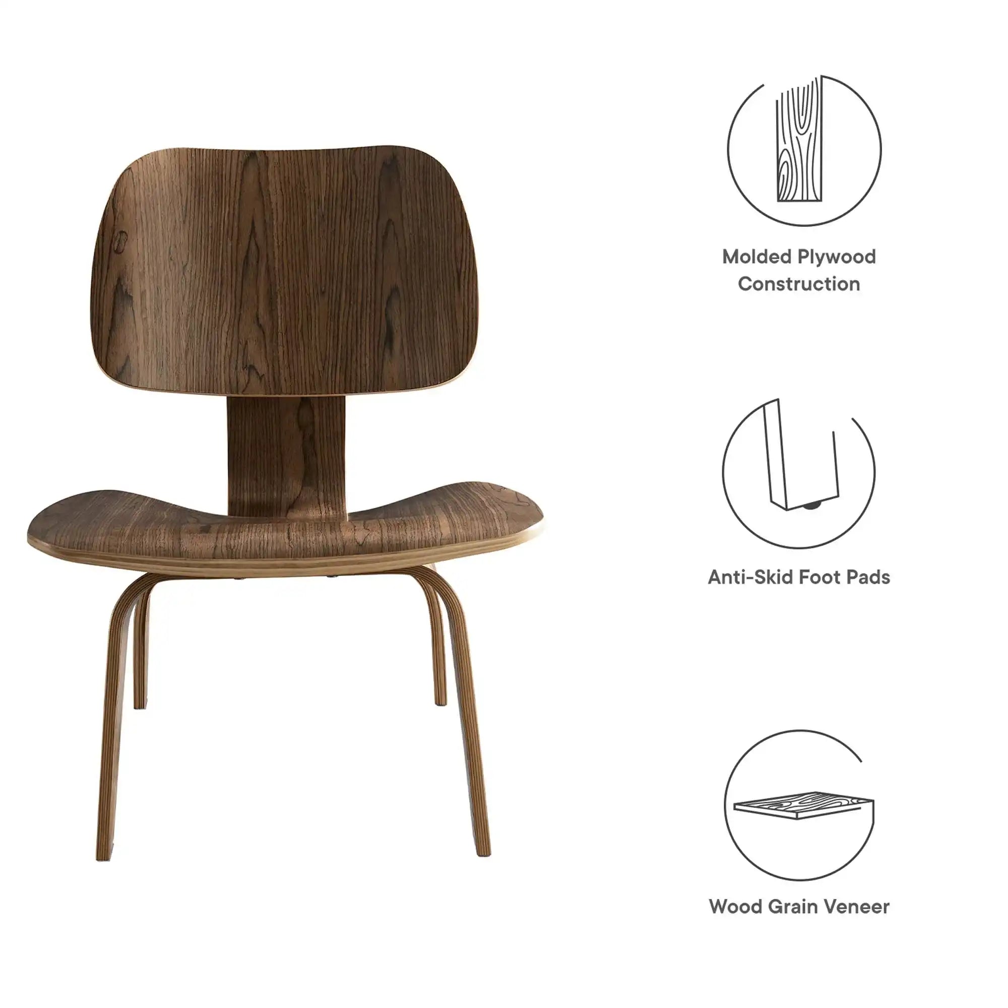 Fathom Wood Lounge Chair by Modway - Best Buy Furniture