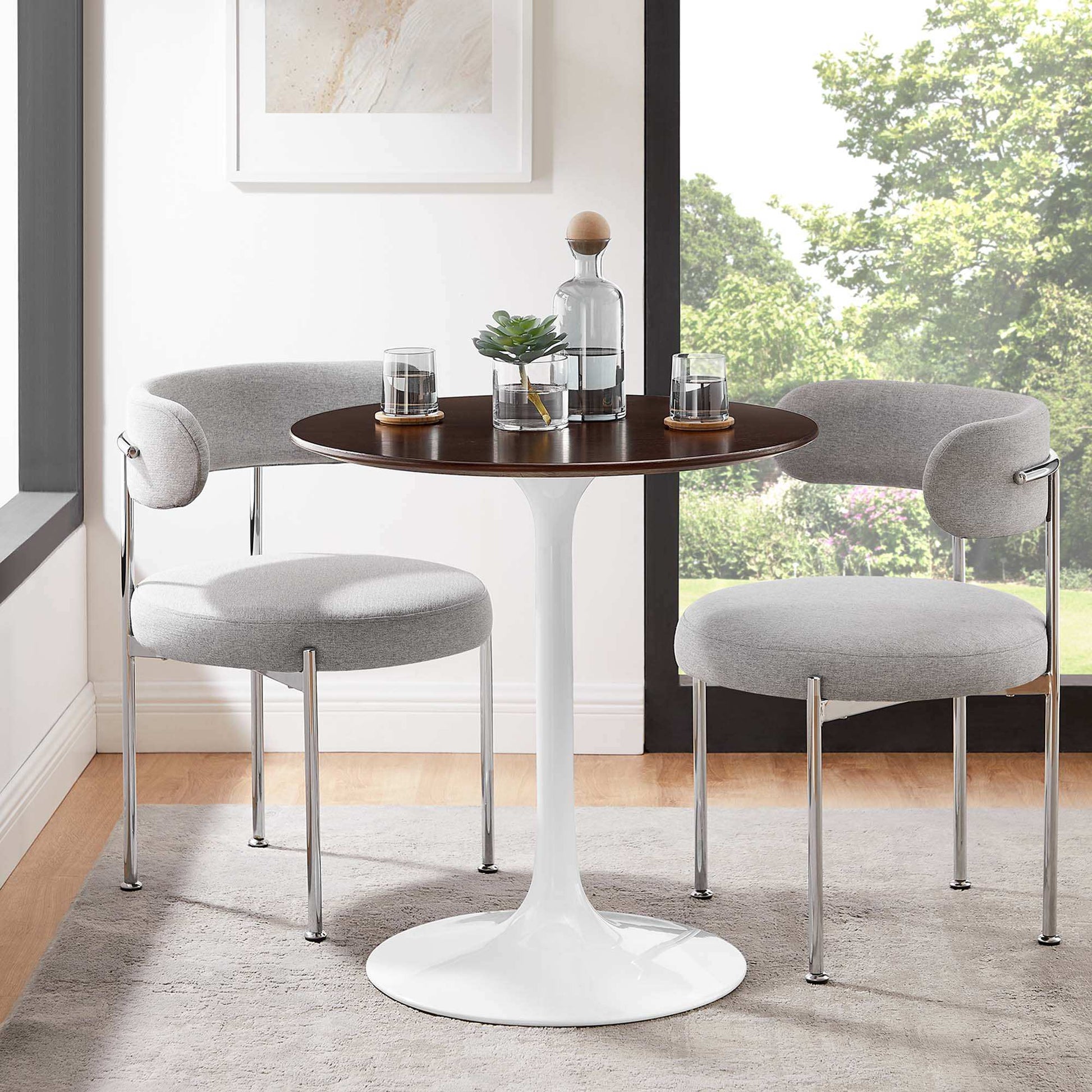 Lippa 28" Round Wood Dining Table by Modway - Best Buy Furniture