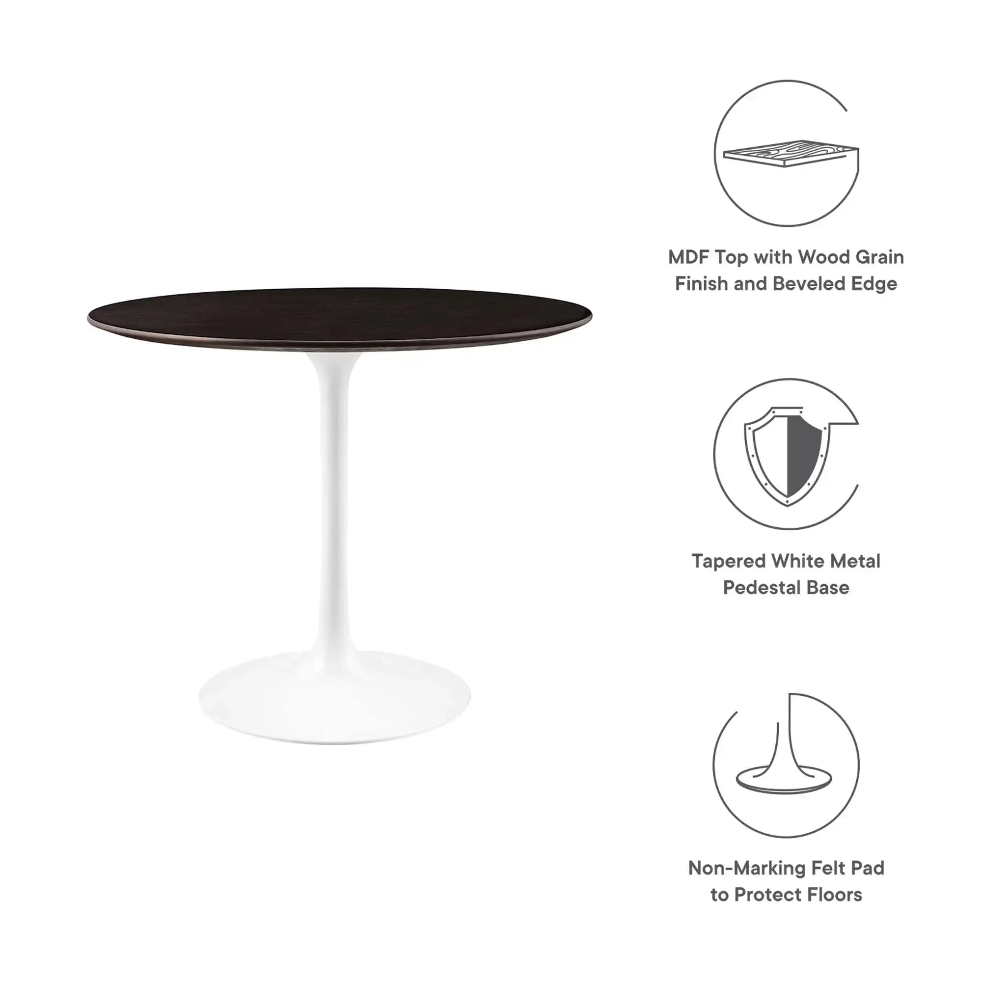 Lippa 36" Round Wood Dining Table by Modway - Best Buy Furniture
