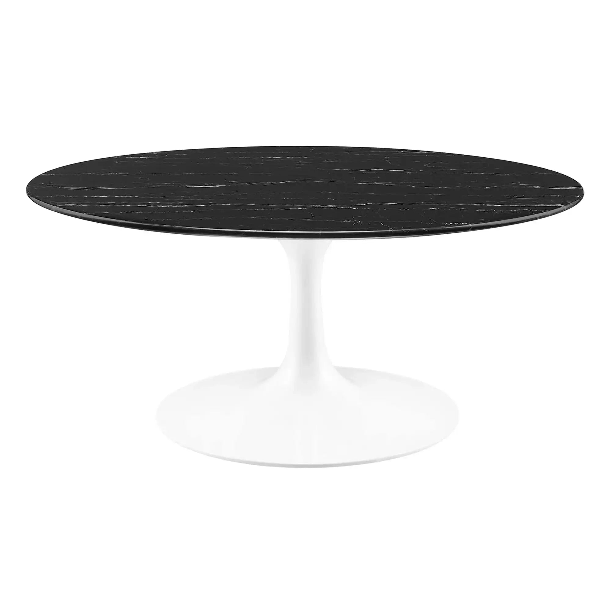 Lippa 36" Round Faux Marble Coffee Table by Modway - Best Buy Furniture