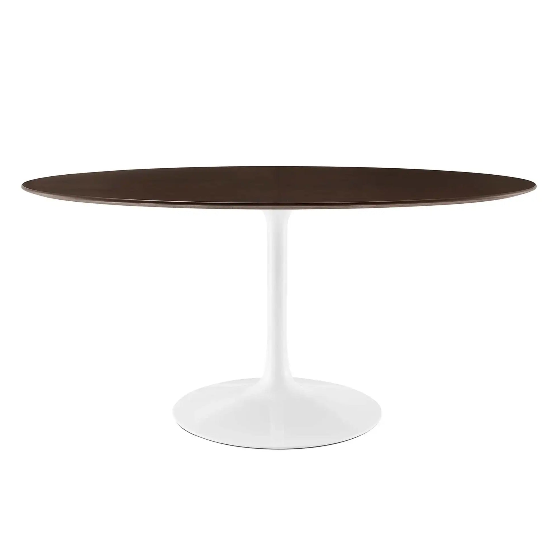 Lippa 60" Oval Cherry Walnut Wood Dining Table by Modway - Best Buy Furniture