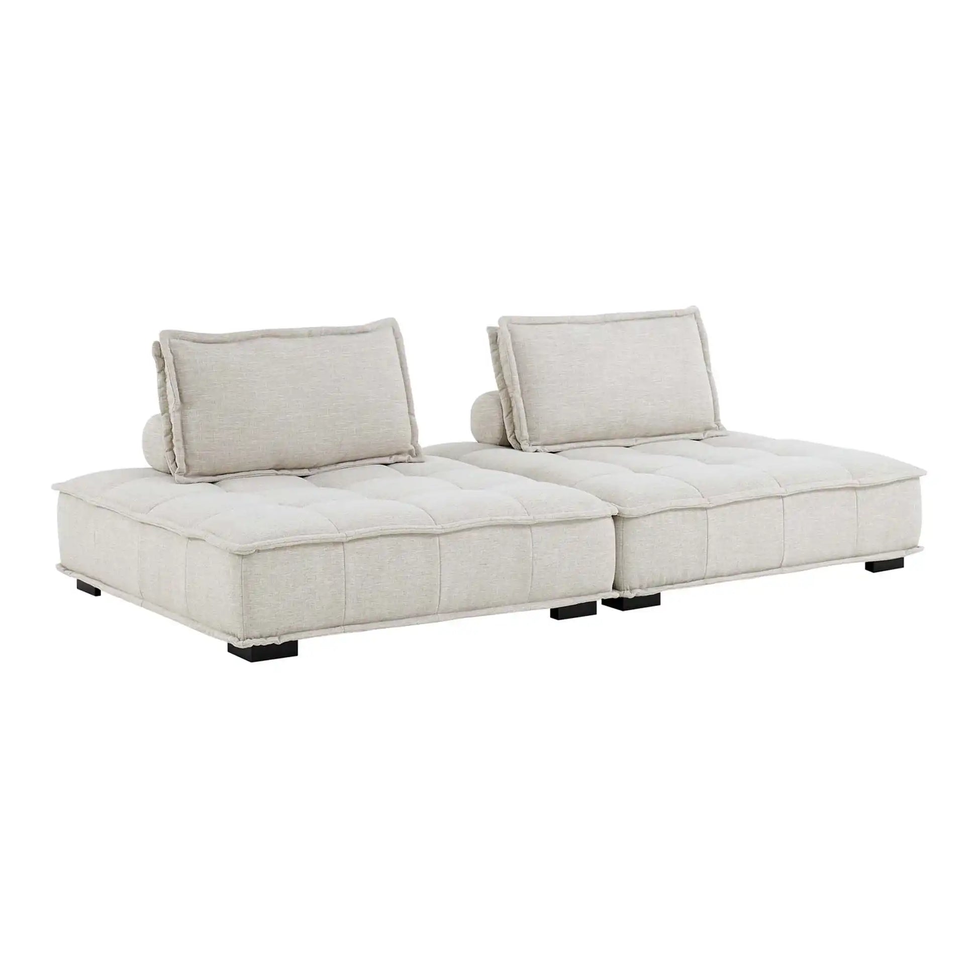 Saunter 2-Piece Tufted Fabric Fabric Loveseat by Modway - Best Buy Furniture