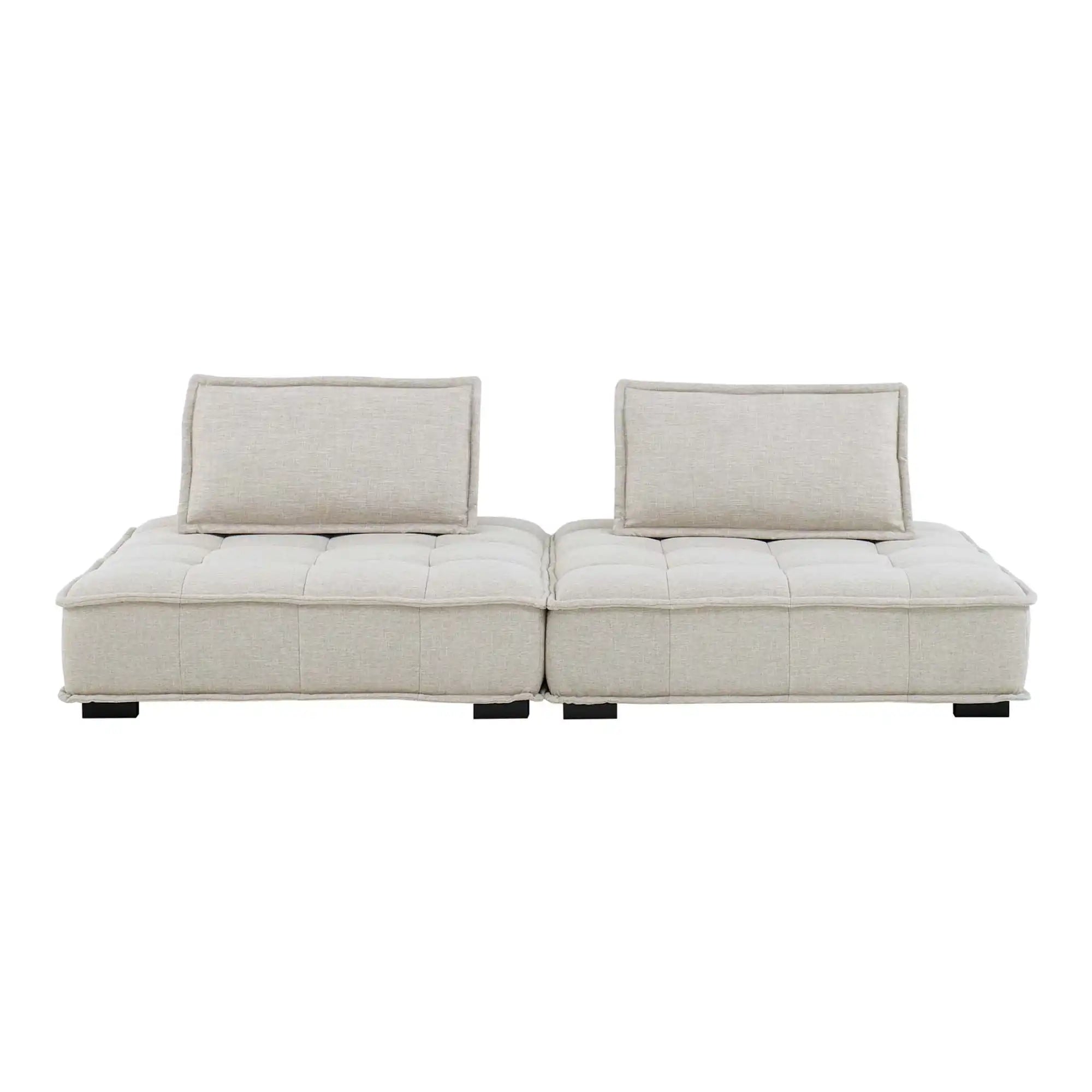 Saunter 2-Piece Tufted Fabric Fabric Loveseat by Modway - Best Buy Furniture
