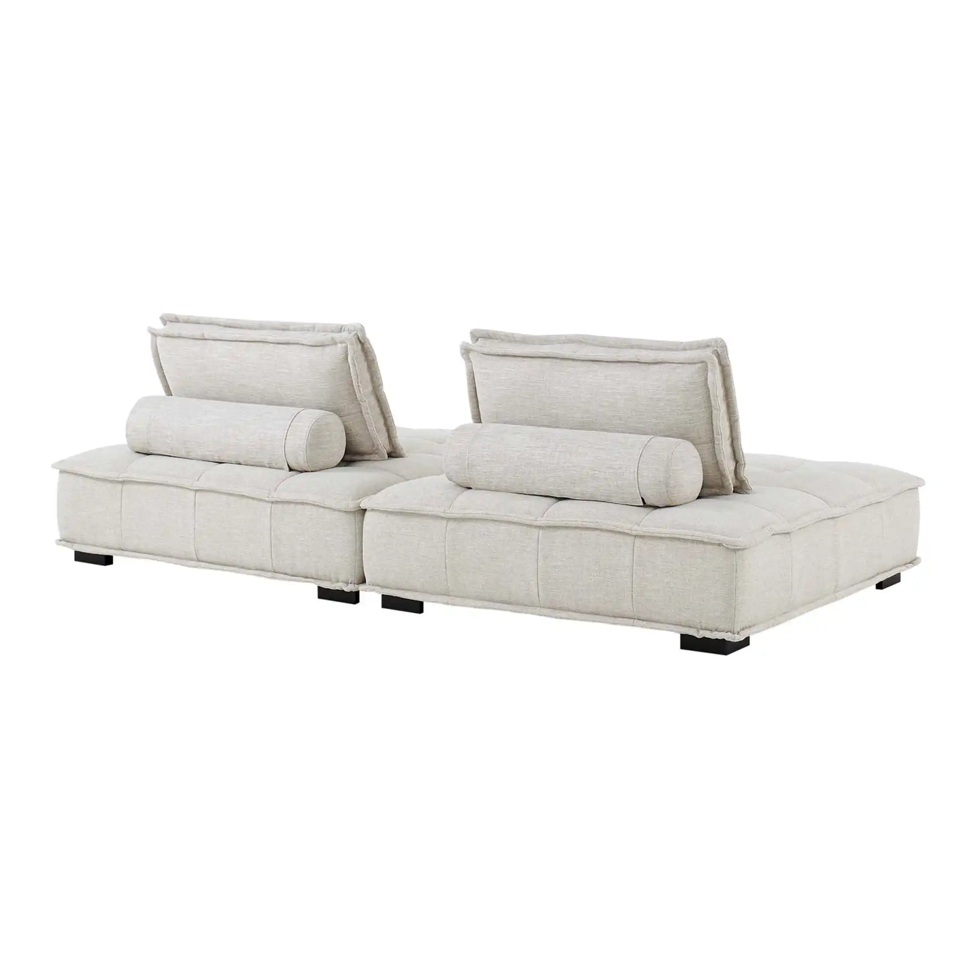 Saunter 2-Piece Tufted Fabric Fabric Loveseat by Modway - Best Buy Furniture