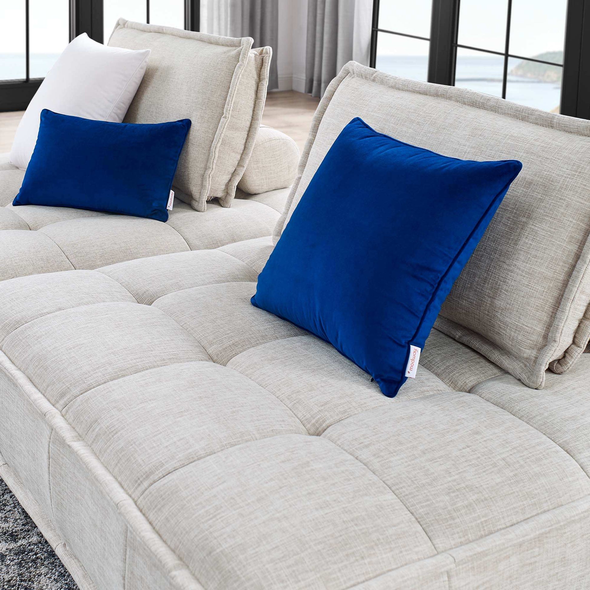 Saunter 2-Piece Tufted Fabric Fabric Loveseat by Modway - Best Buy Furniture