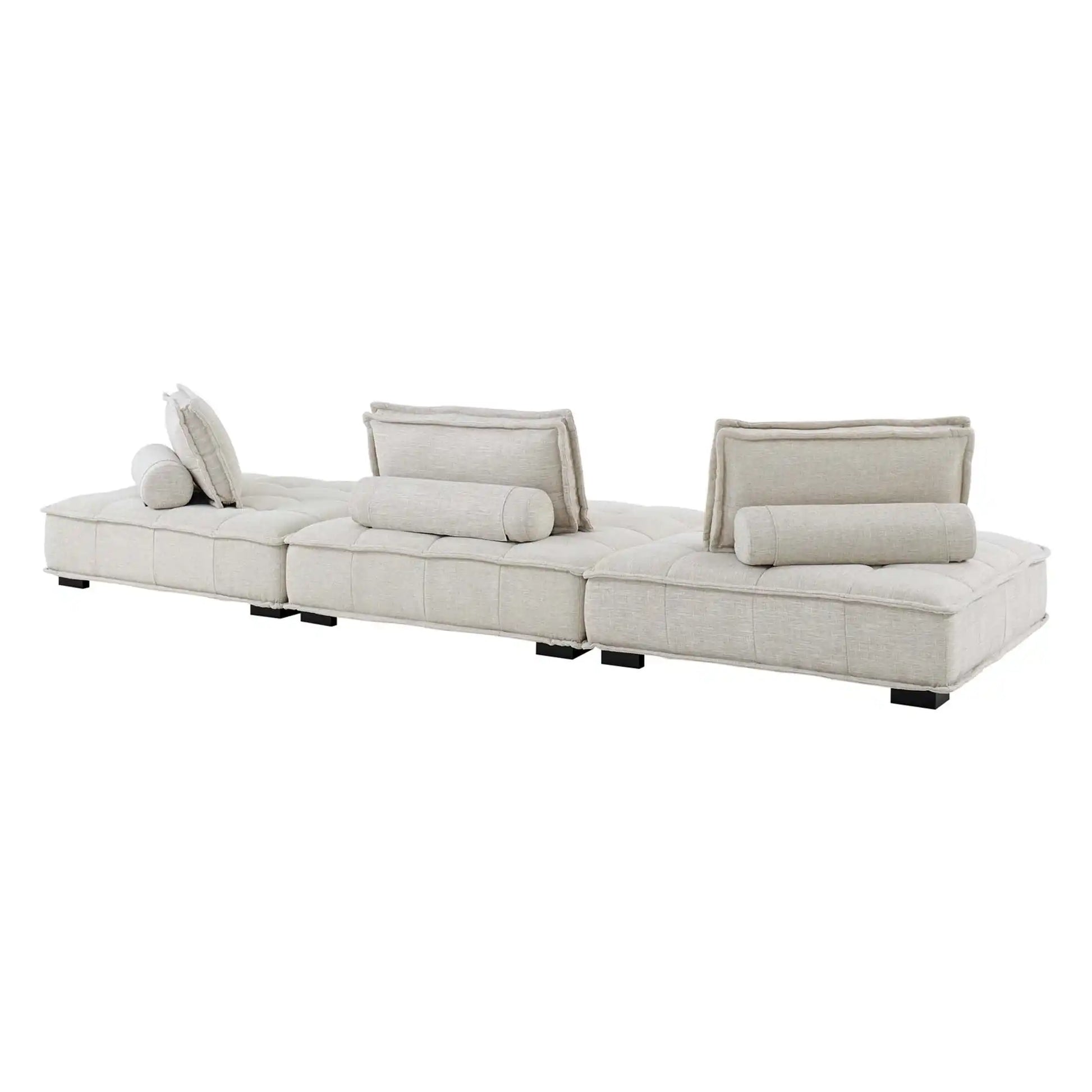 Saunter 3-Piece Tufted Fabric Fabric Sofa by Modway - Best Buy Furniture
