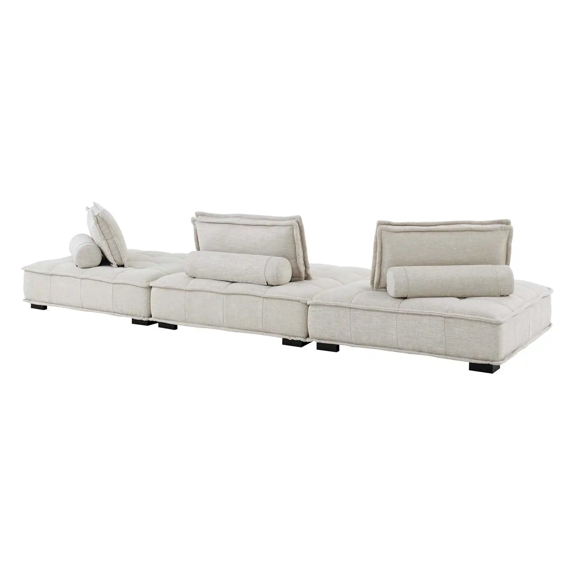 Saunter 3-Piece Tufted Fabric Fabric Sofa by Modway - Best Buy Furniture