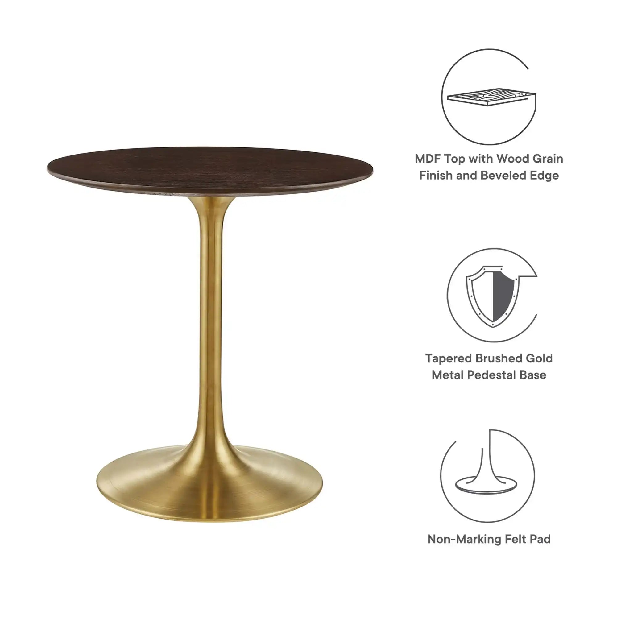 Lippa 28" Round Wood Dining Table by Modway - Best Buy Furniture