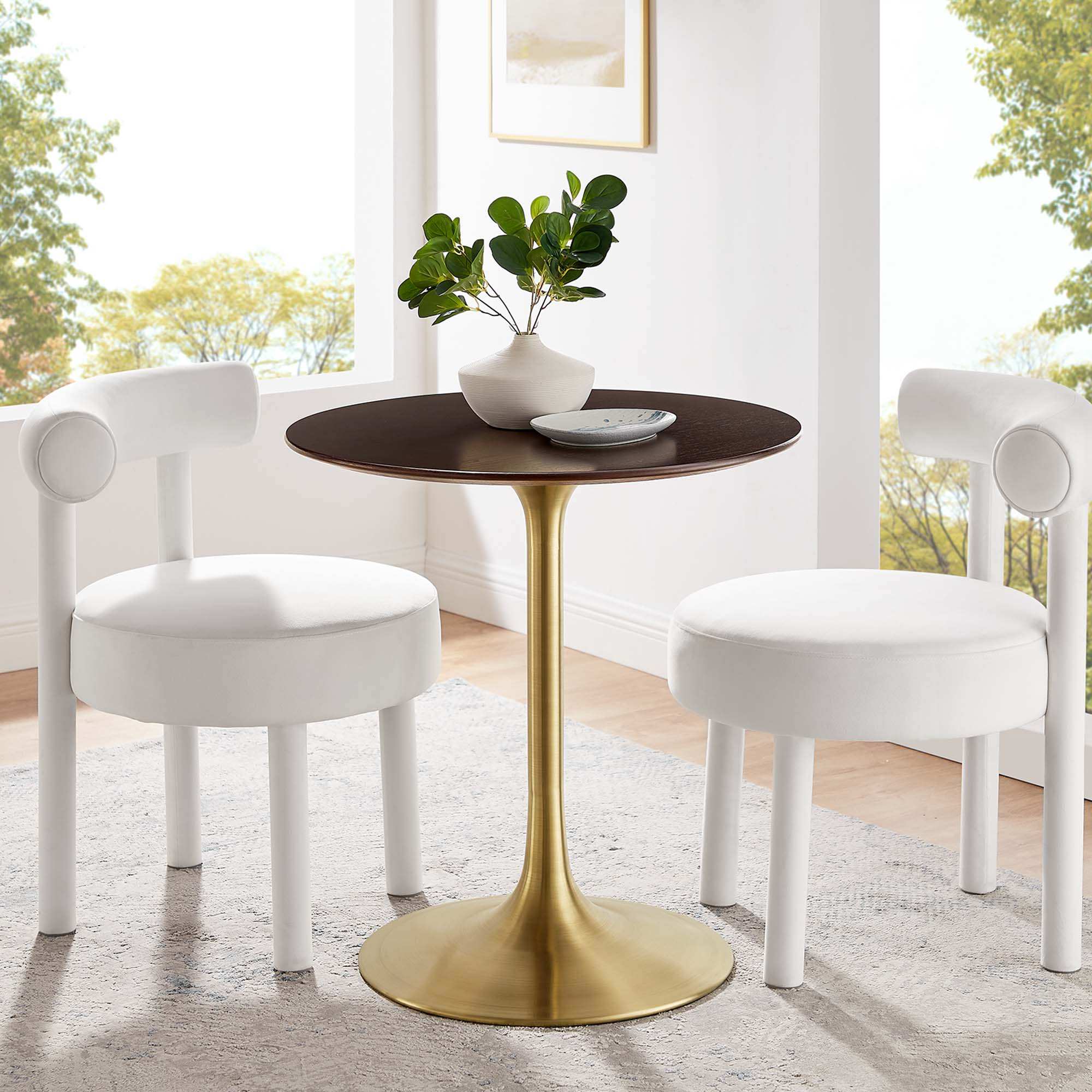 Lippa 28" Round Wood Dining Table by Modway - Best Buy Furniture