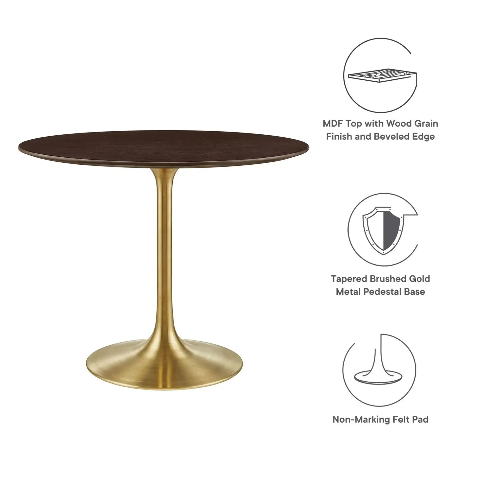 Lippa 36" Round Wood Dining Table by Modway - Best Buy Furniture