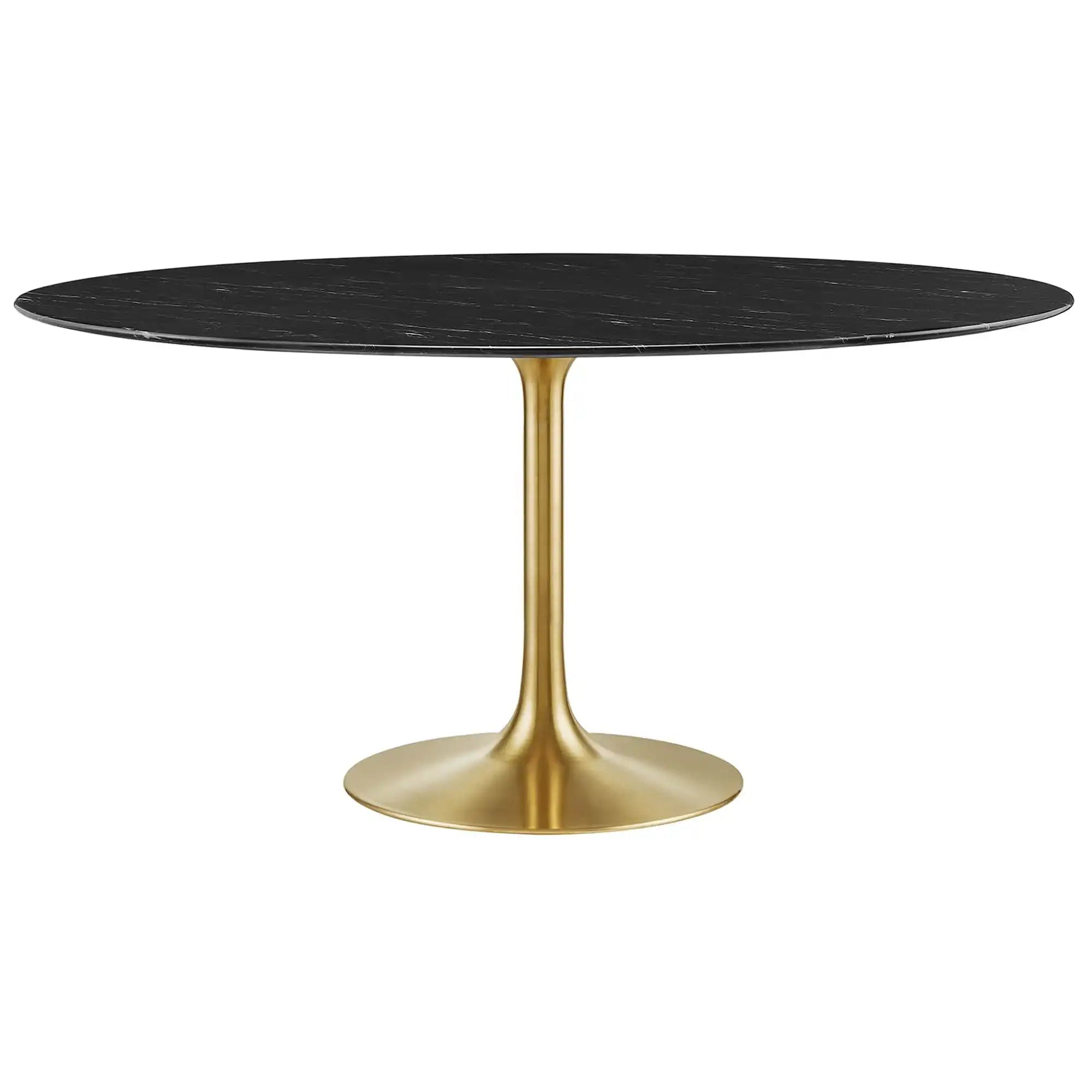 Lippa 60" Round Faux Marble Dining Table by Modway - Best Buy Furniture