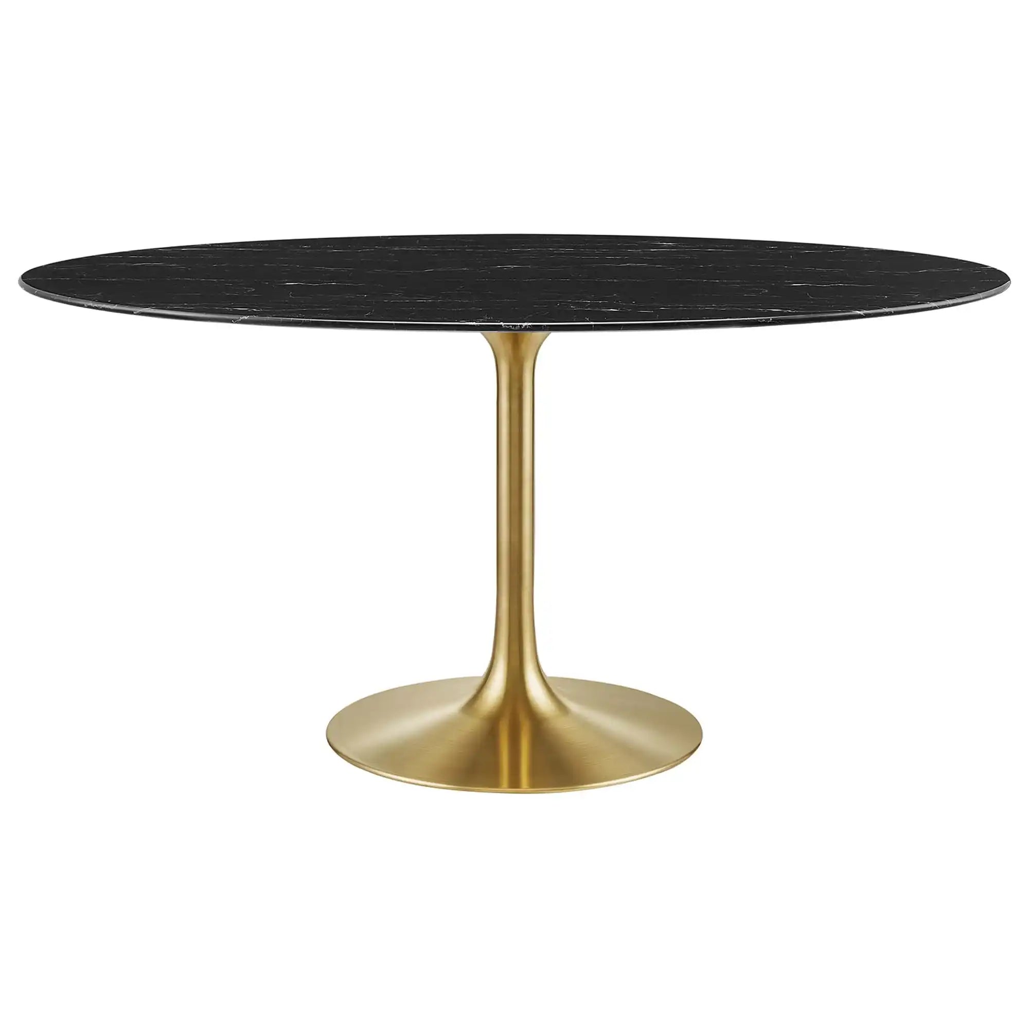 Lippa 60" Oval Faux Marble Dining Table by Modway - Best Buy Furniture