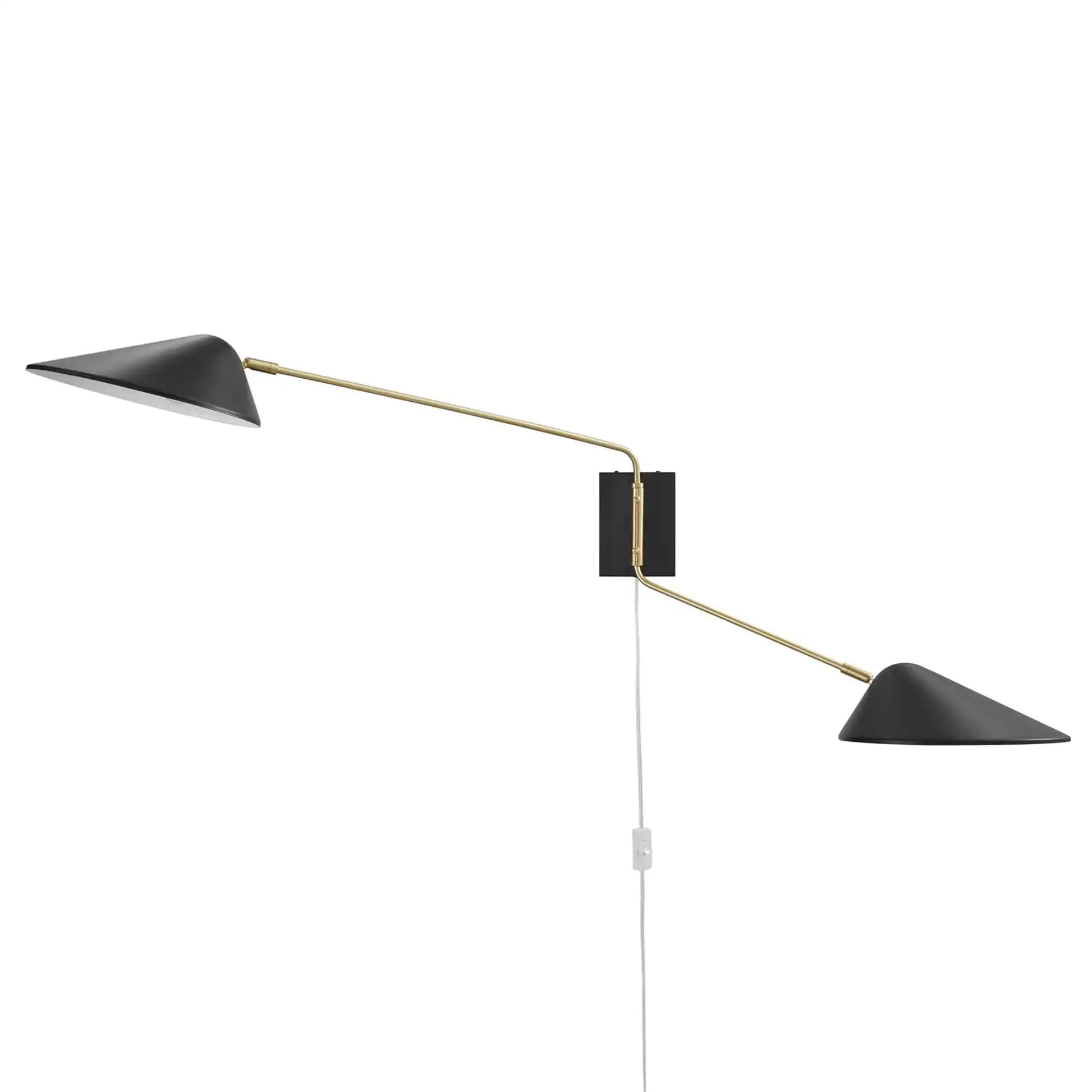 Journey 2-Light Swing Arm Wall Sconce by Modway - Best Buy Furniture