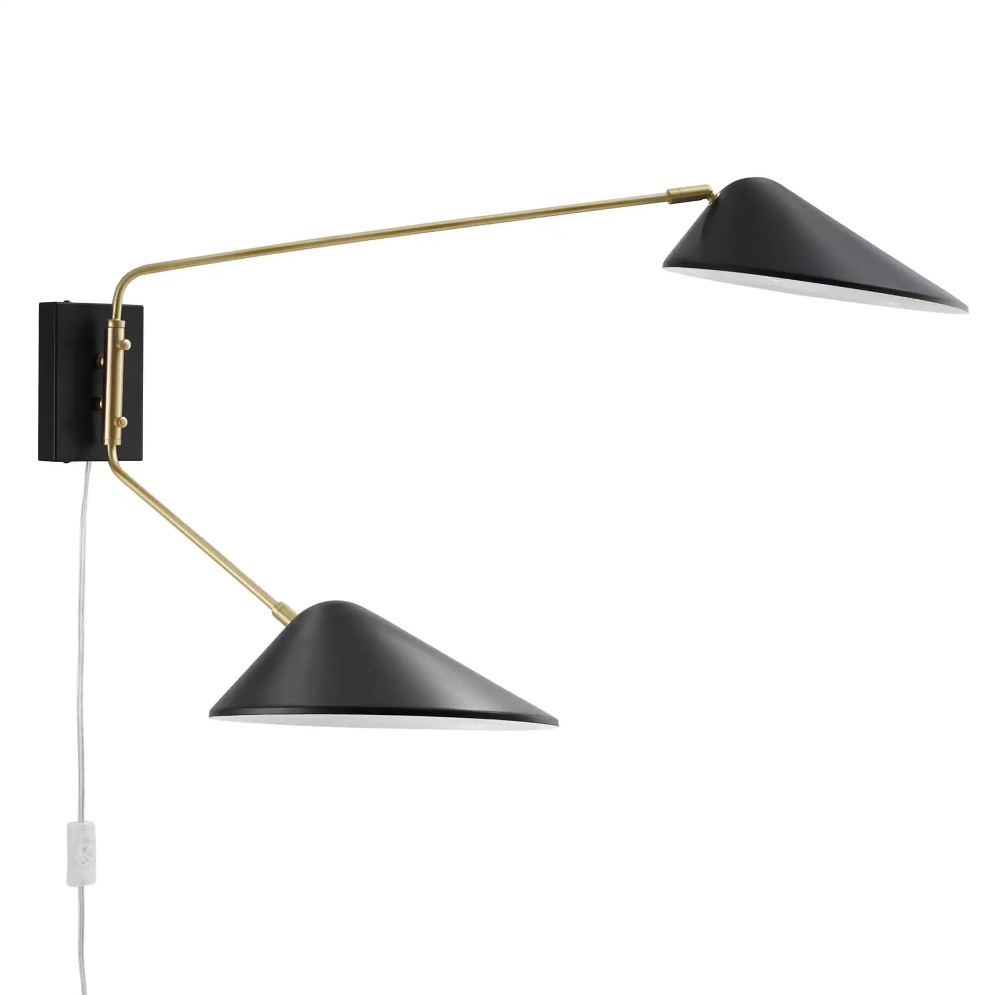 Journey 2-Light Swing Arm Wall Sconce by Modway - Best Buy Furniture