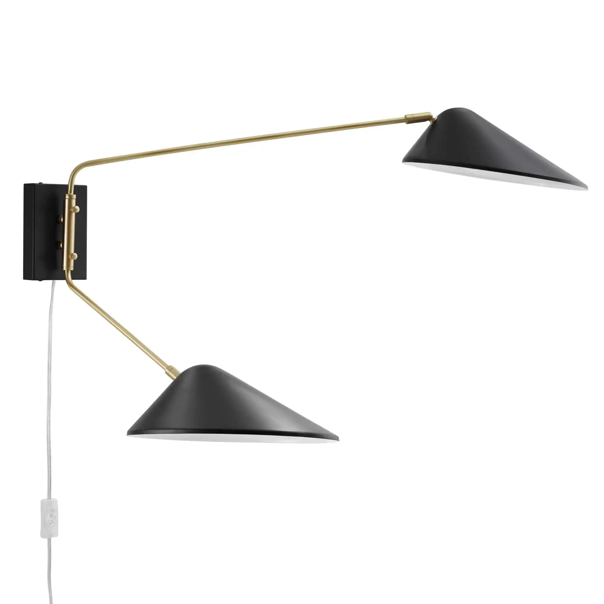 Journey 2-Light Swing Arm Wall Sconce by Modway - Best Buy Furniture