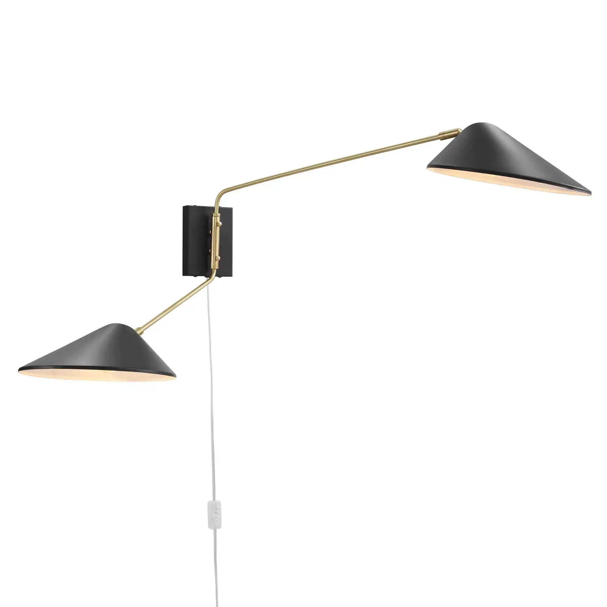 Journey 2-Light Swing Arm Wall Sconce by Modway - Best Buy Furniture