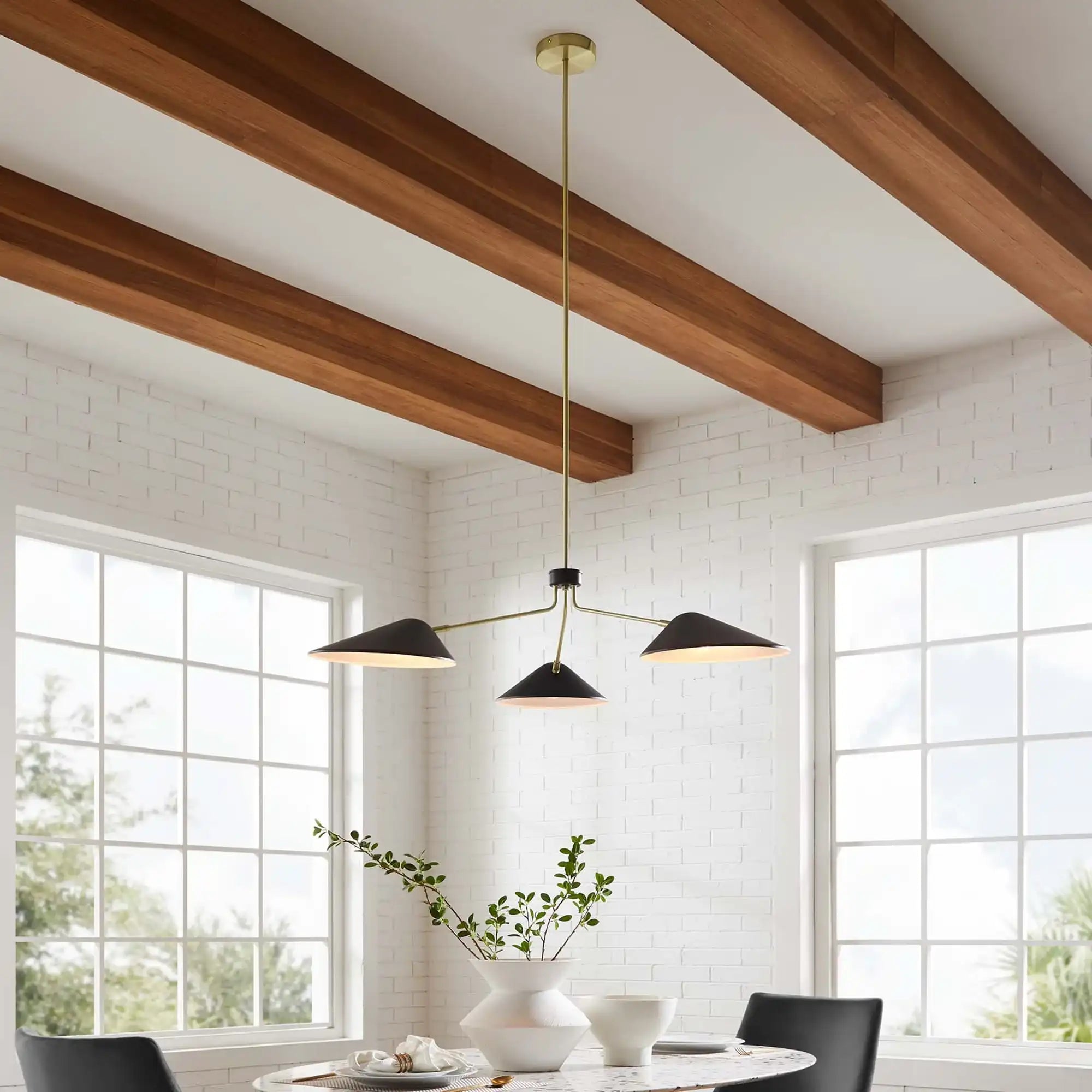 Journey 3-Light 14" Arm Pendant by Modway - Best Buy Furniture