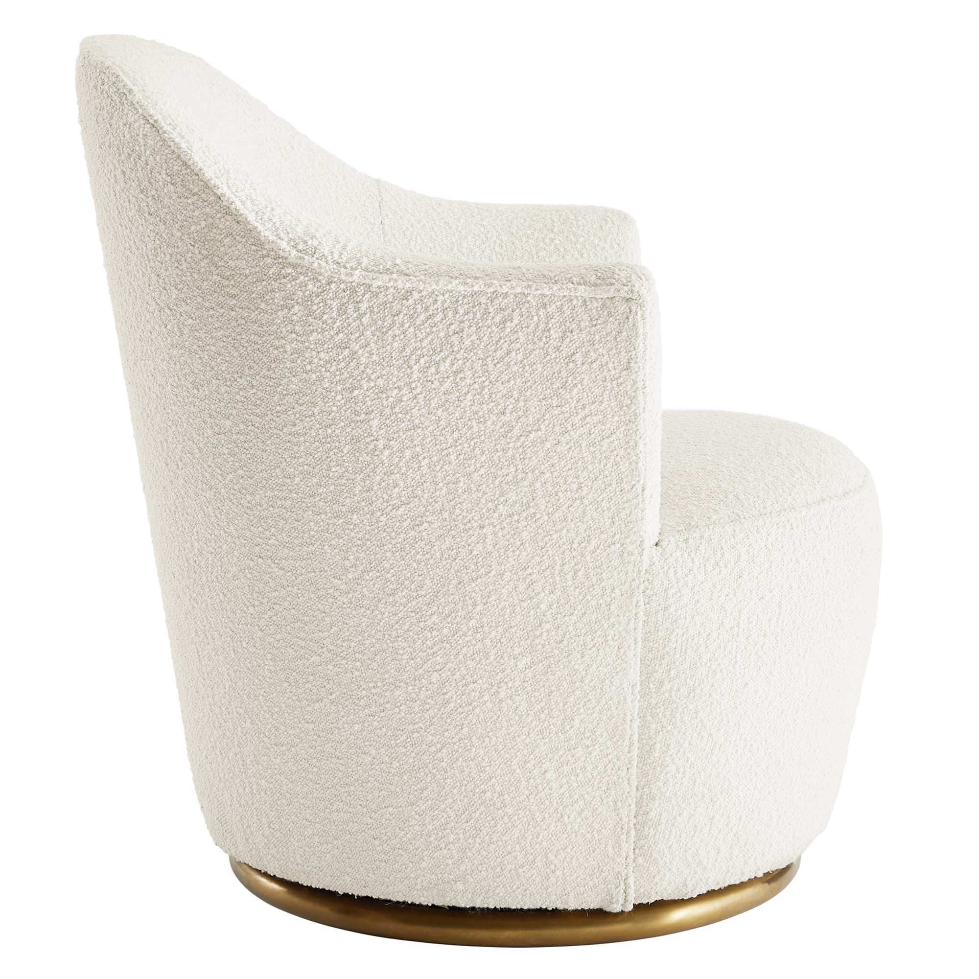 Nora Boucle Upholstered Swivel Chair by Modway - Best Buy Furniture