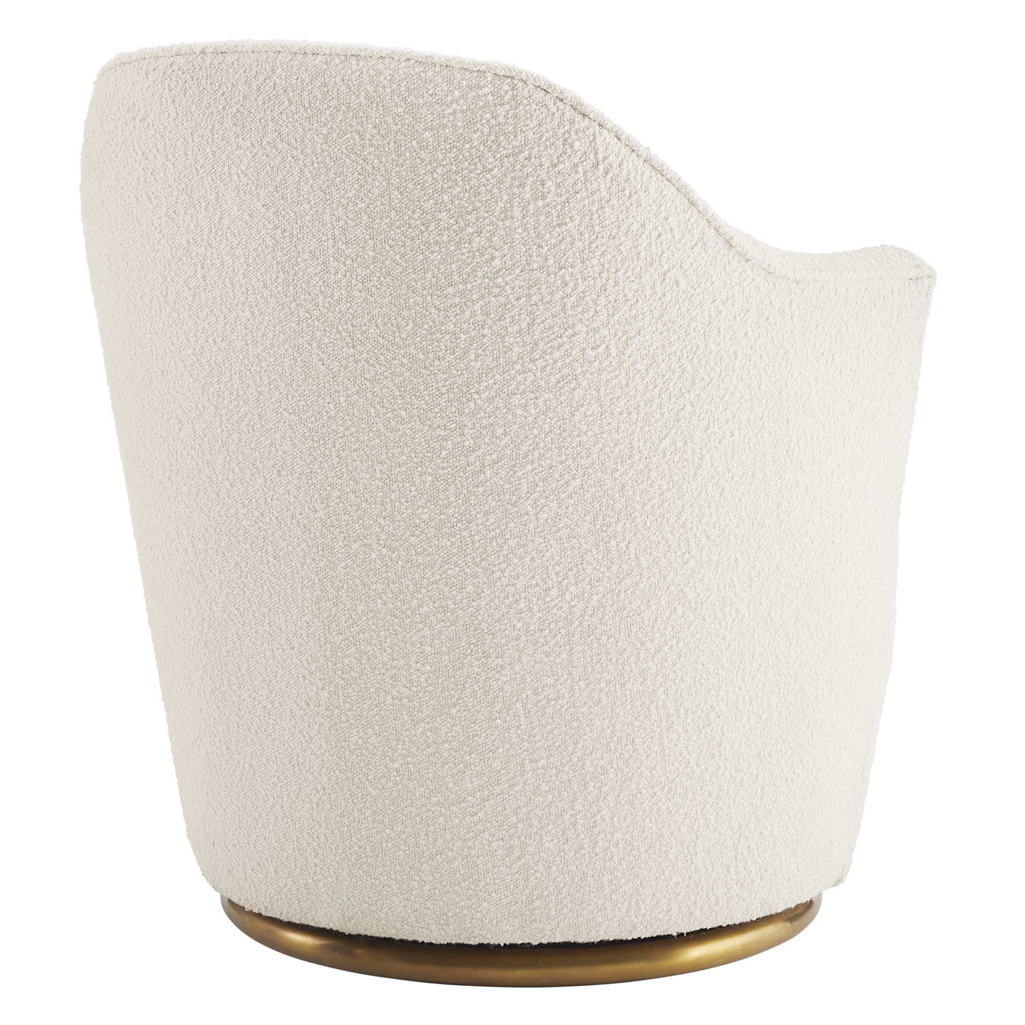 Nora Boucle Upholstered Swivel Chair by Modway - Best Buy Furniture