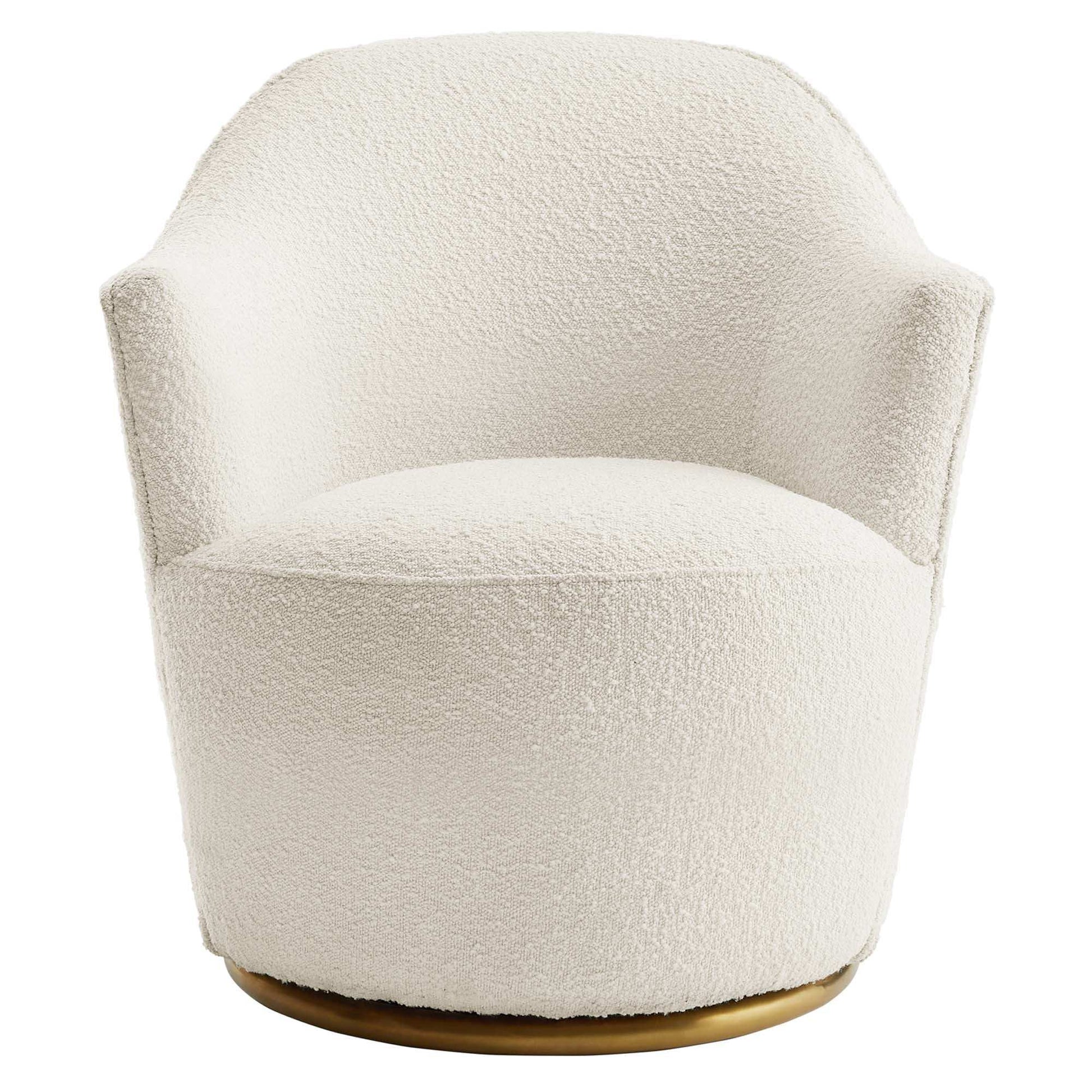 Nora Boucle Upholstered Swivel Chair by Modway - Best Buy Furniture