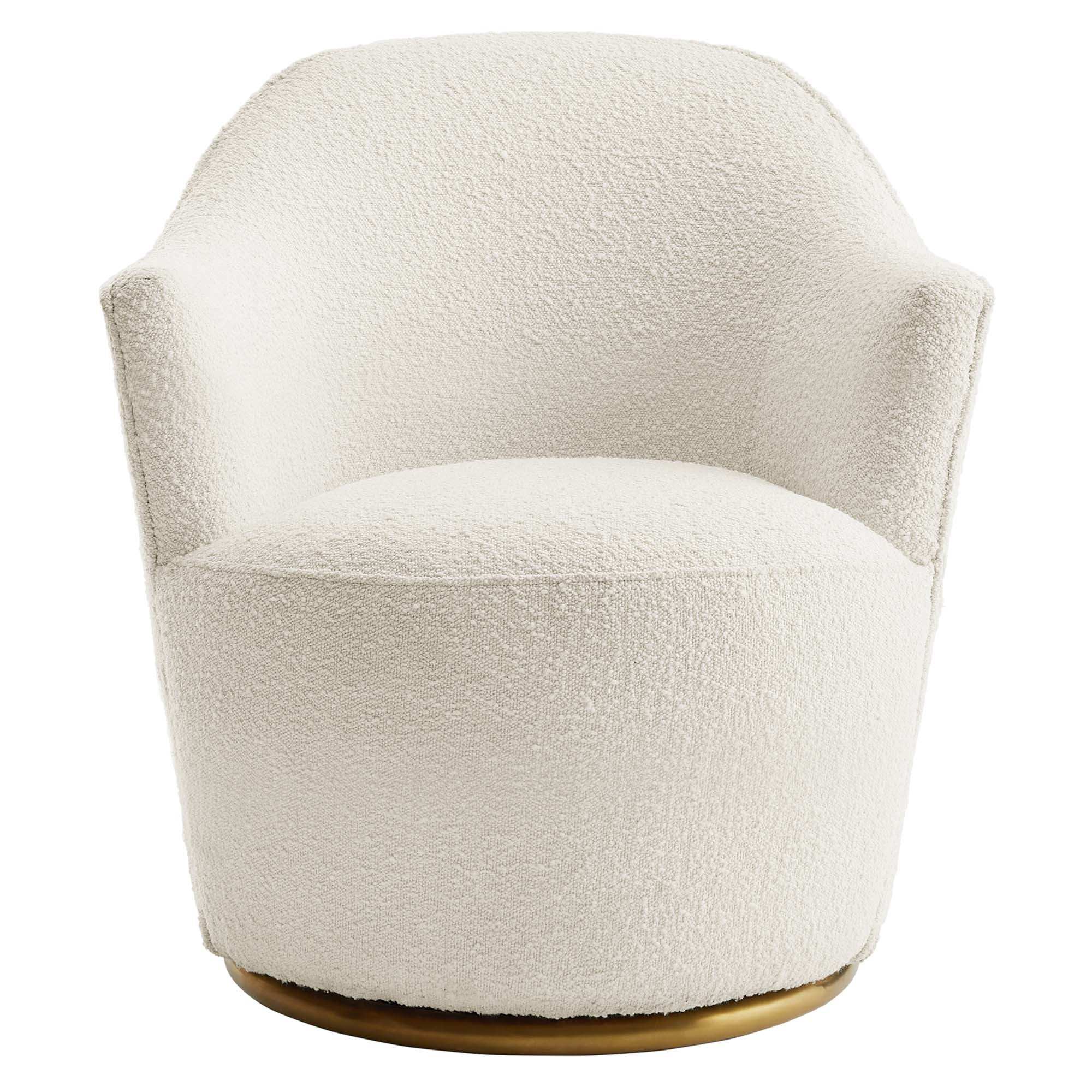 Nora Boucle Upholstered Swivel Chair by Modway - Best Buy Furniture