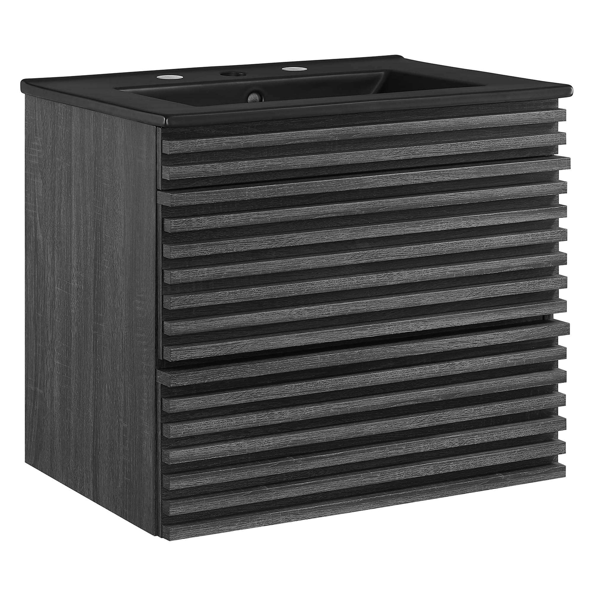 Render 24" Wall-Mount Bathroom Vanity by Modway - Best Buy Furniture