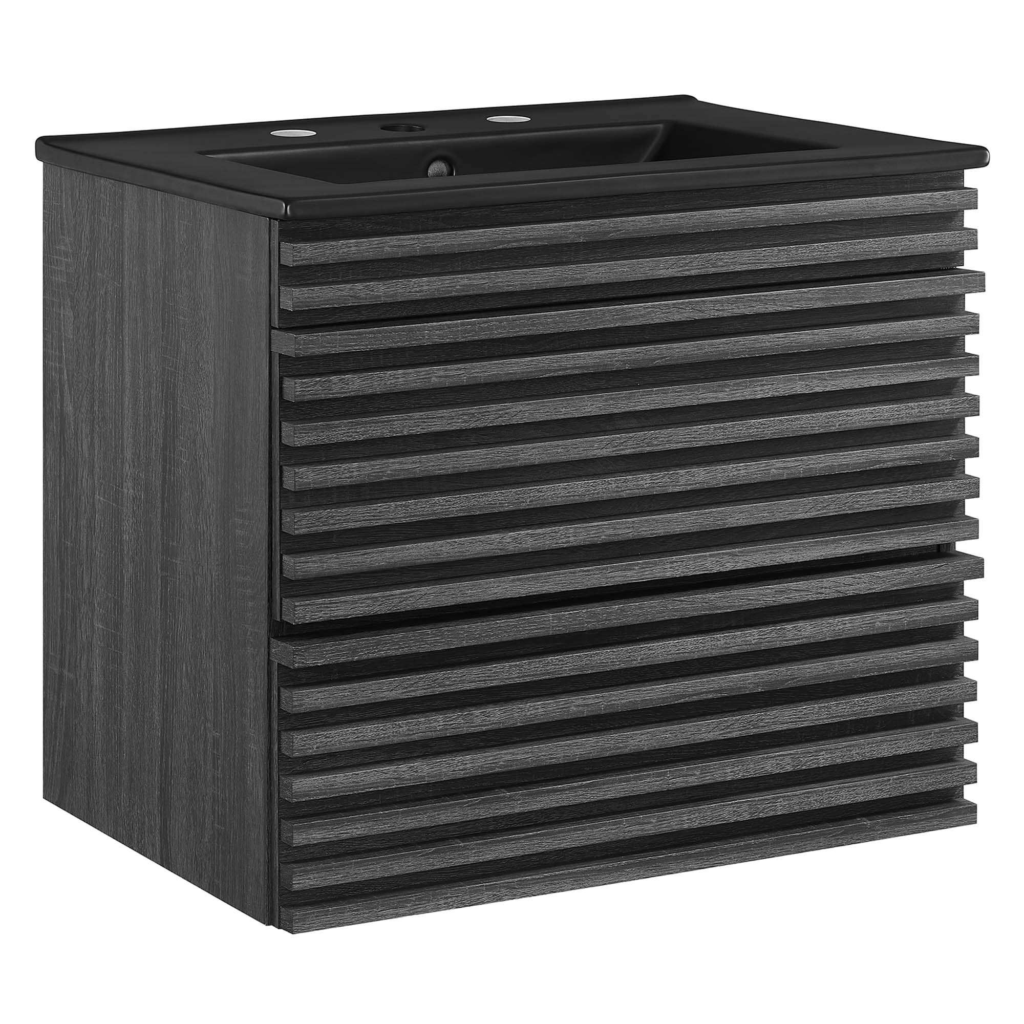 Render 24" Wall-Mount Bathroom Vanity by Modway - Best Buy Furniture