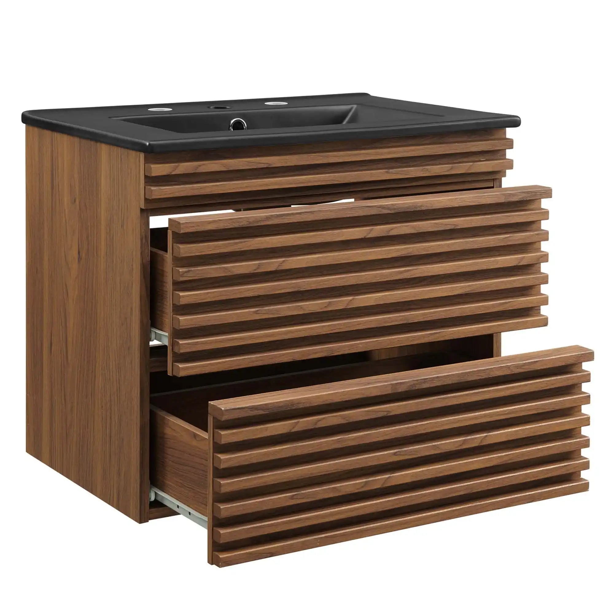 Render 24" Wall-Mount Bathroom Vanity by Modway - Best Buy Furniture