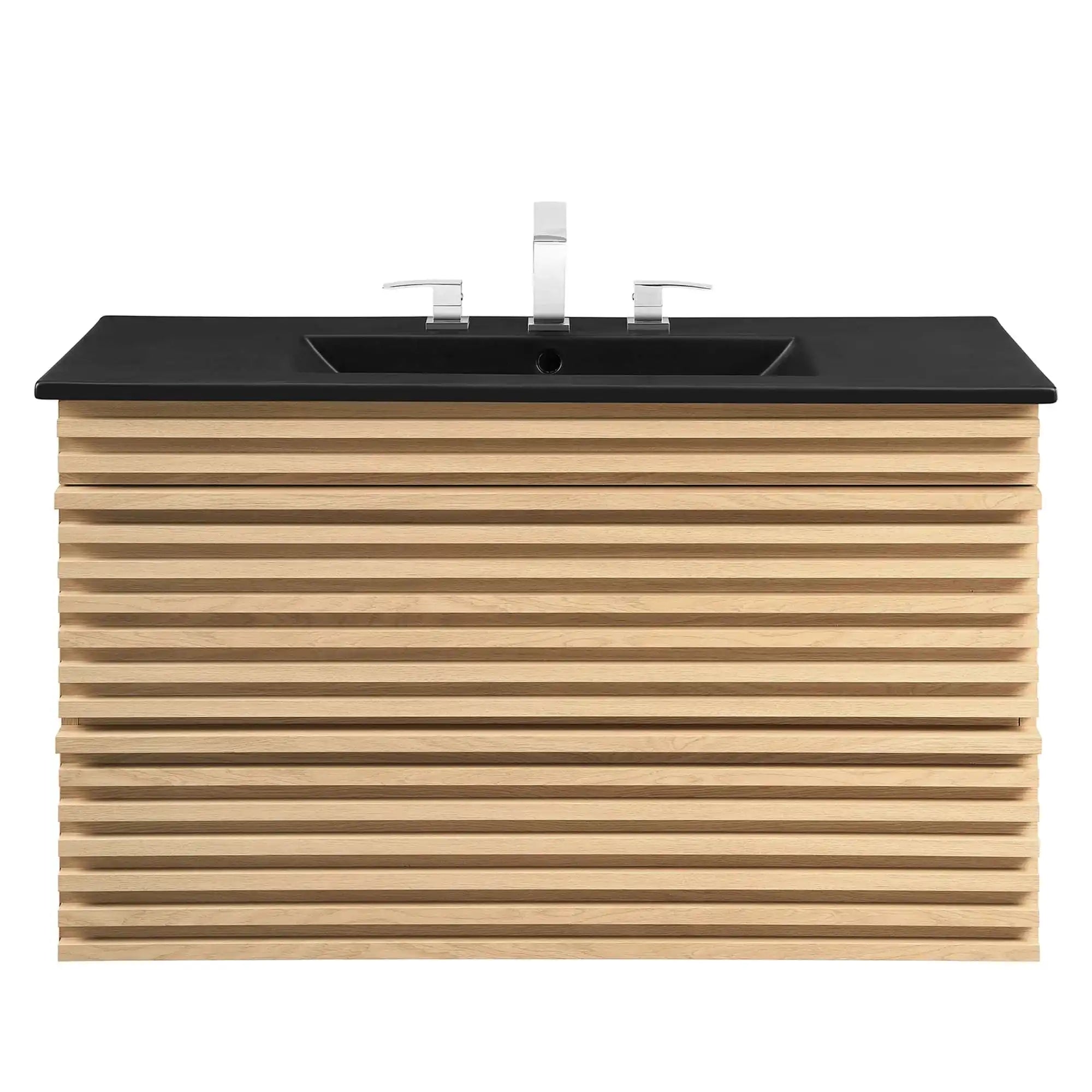 Render 36" Wall-Mount Bathroom Vanity by Modway - Best Buy Furniture