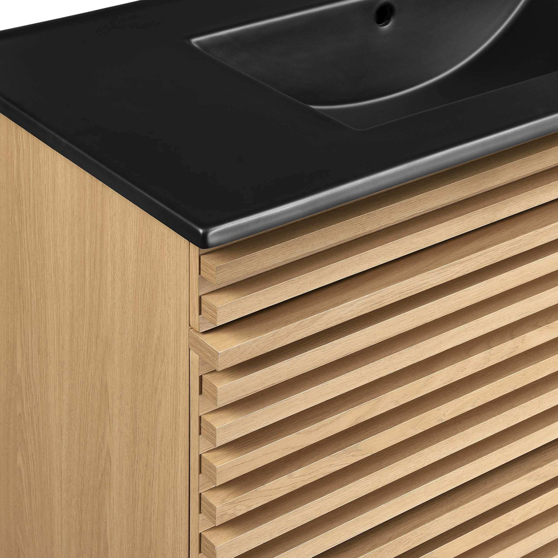 Render 36" Wall-Mount Bathroom Vanity by Modway - Best Buy Furniture