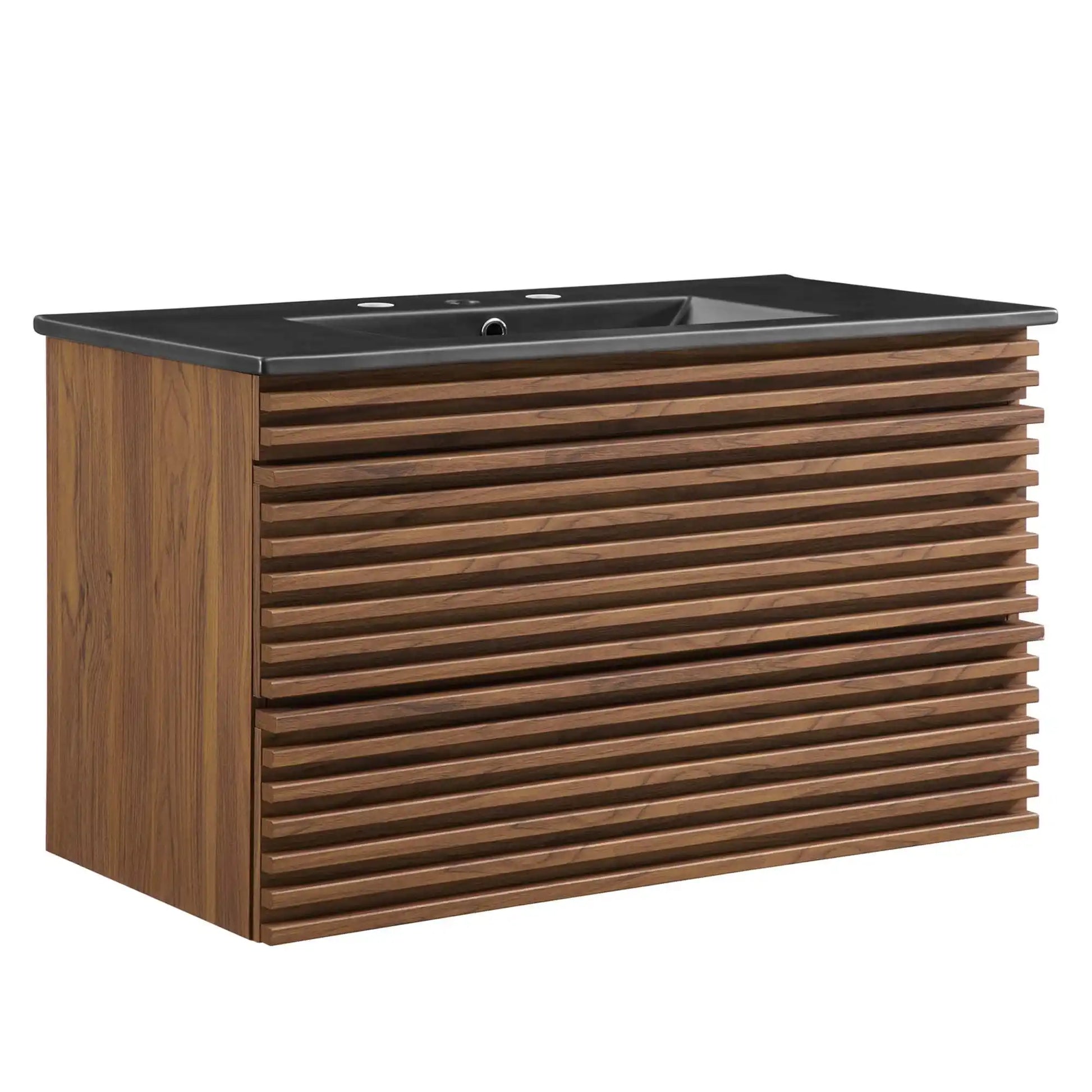 Render 36" Wall-Mount Bathroom Vanity by Modway - Best Buy Furniture