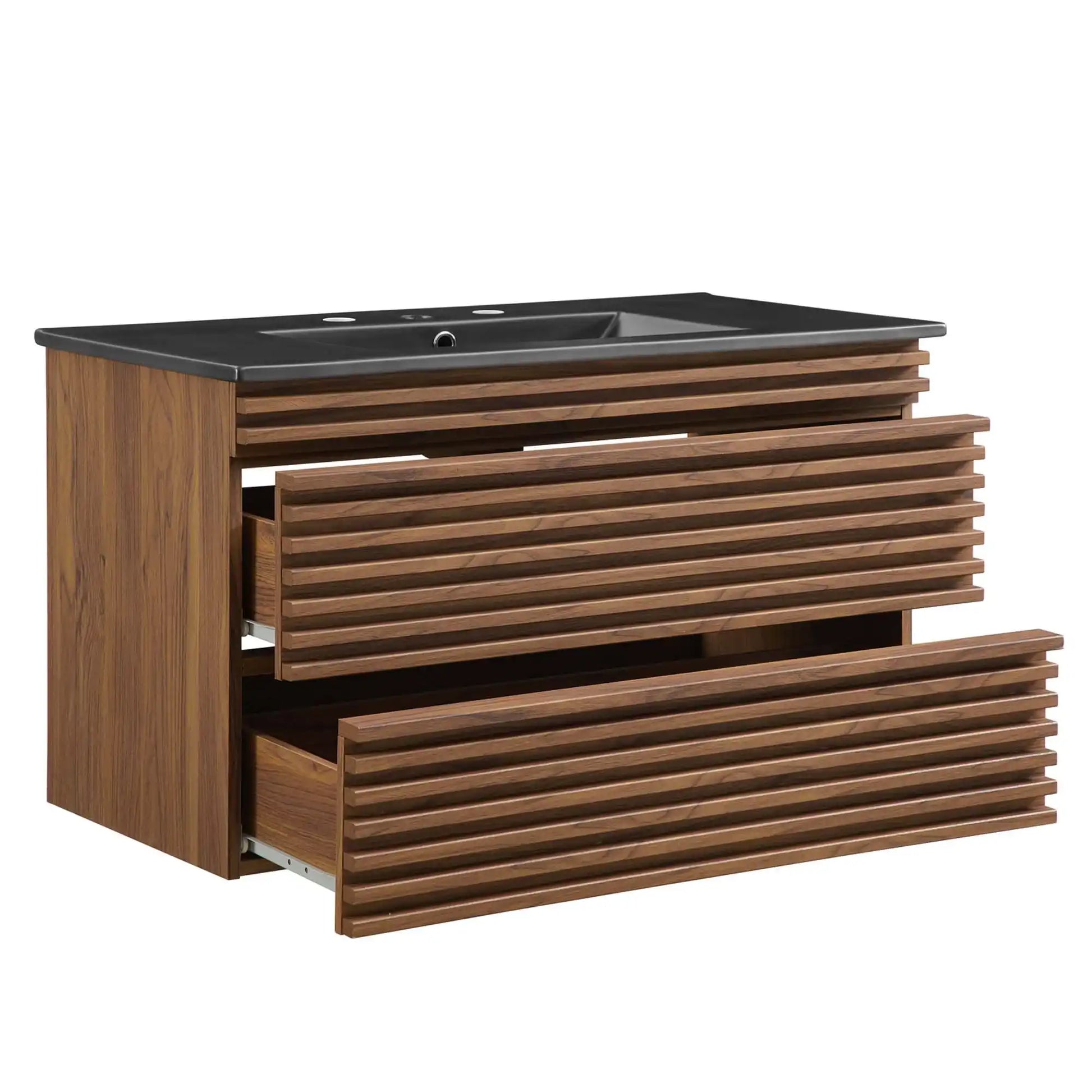 Render 36" Wall-Mount Bathroom Vanity by Modway - Best Buy Furniture