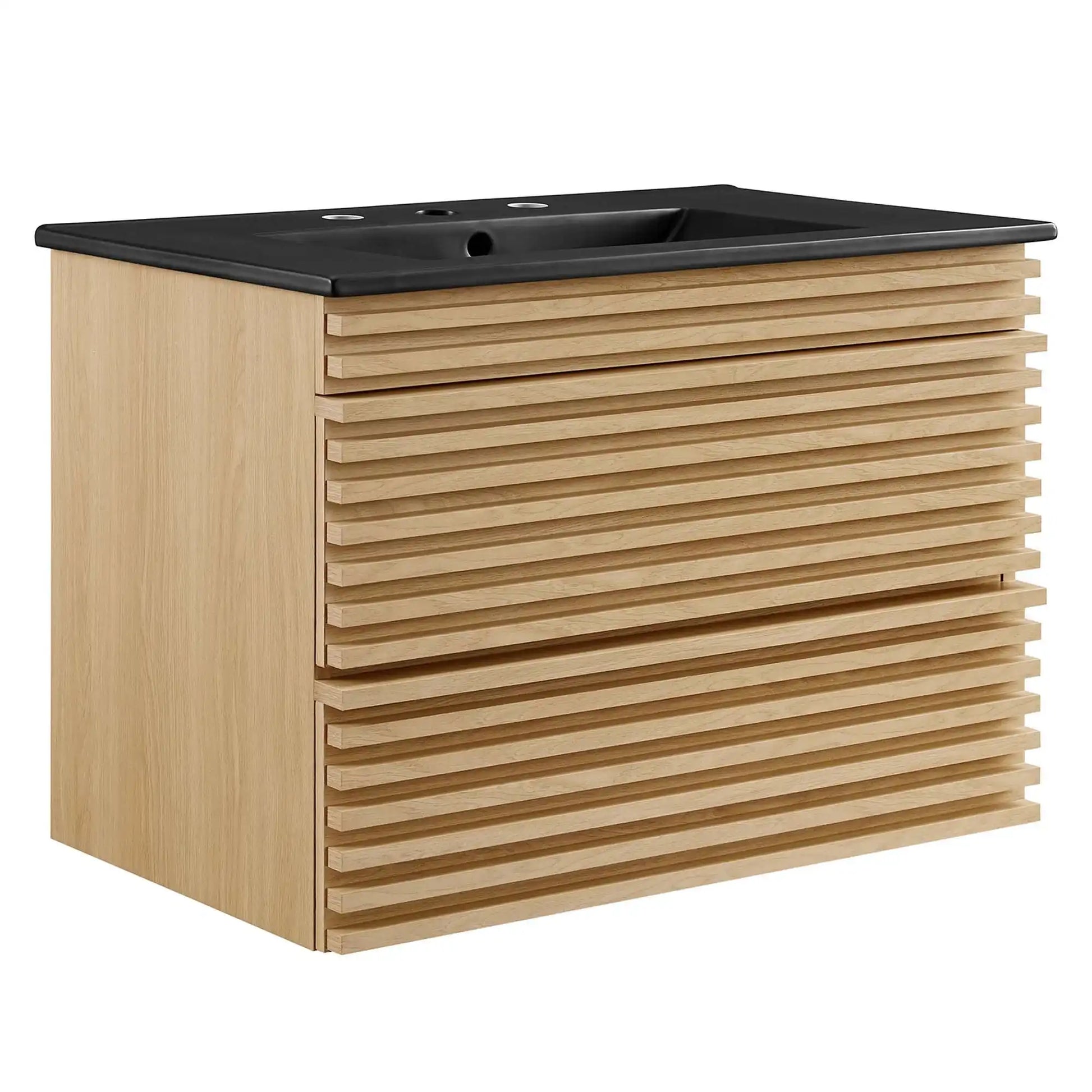Render 30" Wall-Mount Bathroom Vanity by Modway - Best Buy Furniture