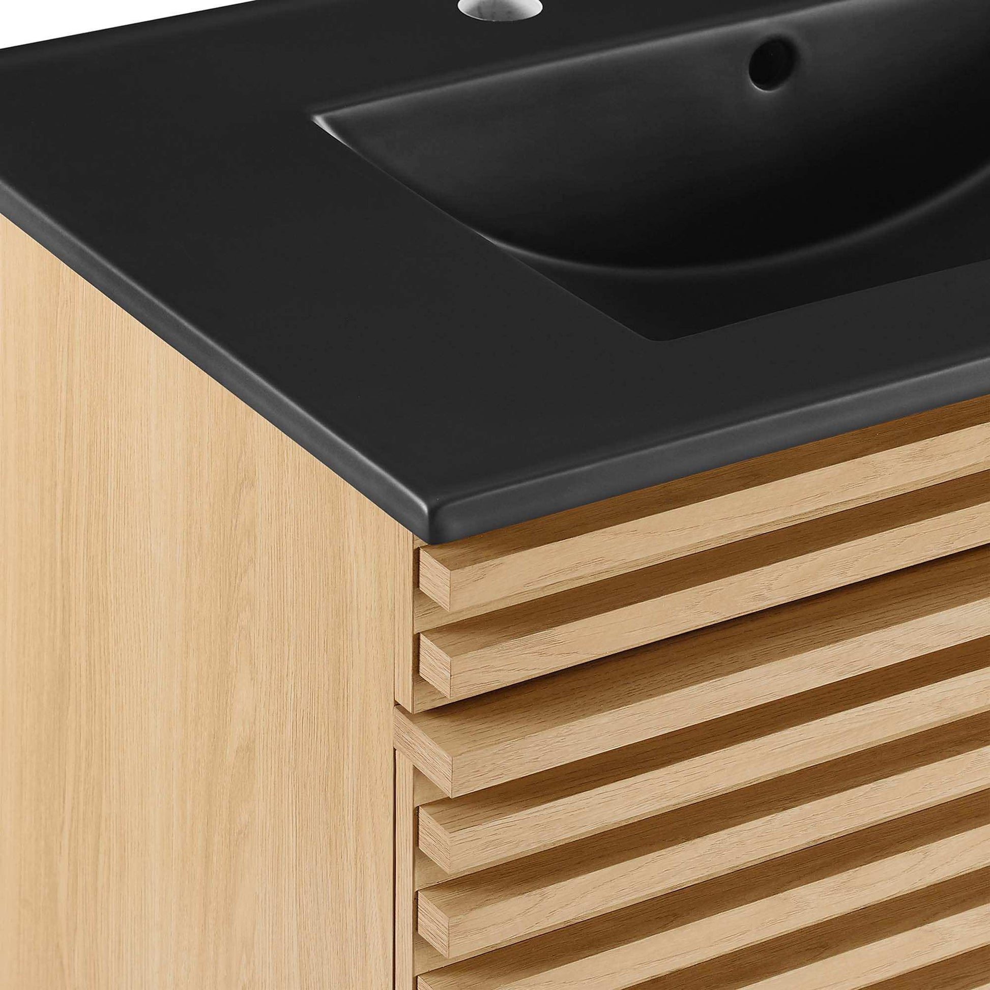 Render 30" Wall-Mount Bathroom Vanity by Modway - Best Buy Furniture