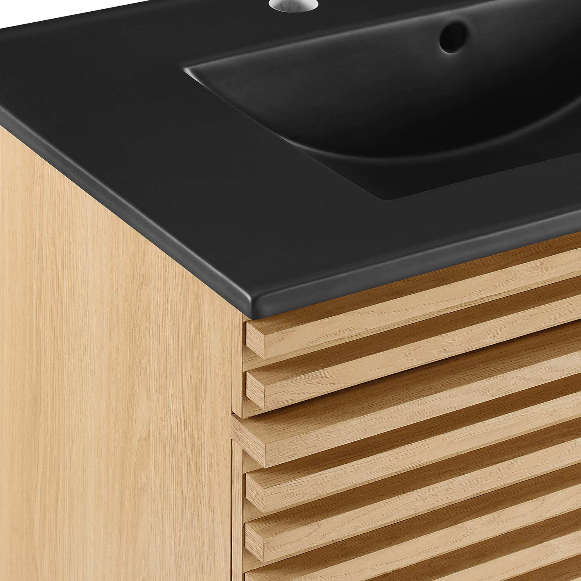 Render 30" Wall-Mount Bathroom Vanity by Modway - Best Buy Furniture