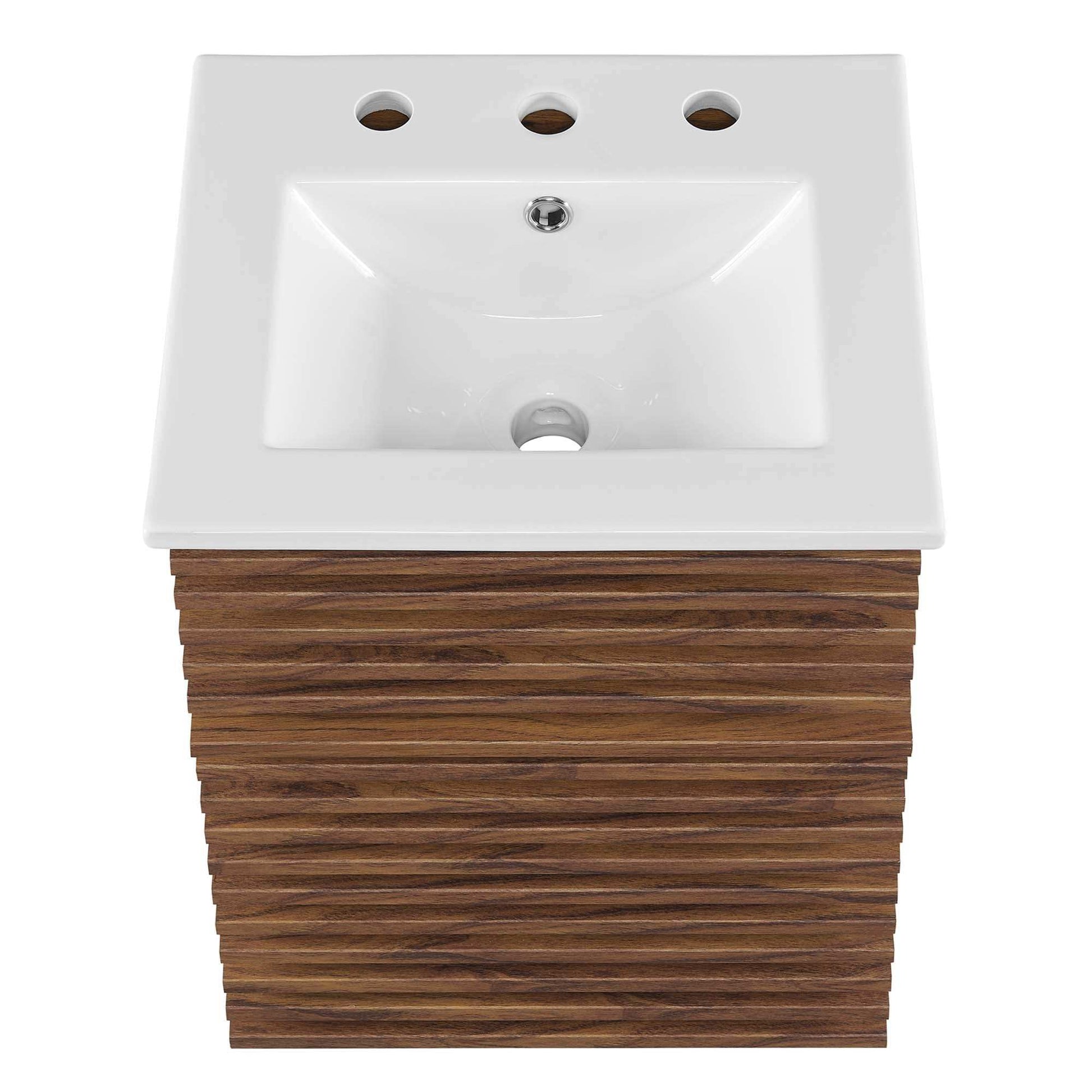 Render 18" Wall-Mount Bathroom Vanity by Modway - Best Buy Furniture