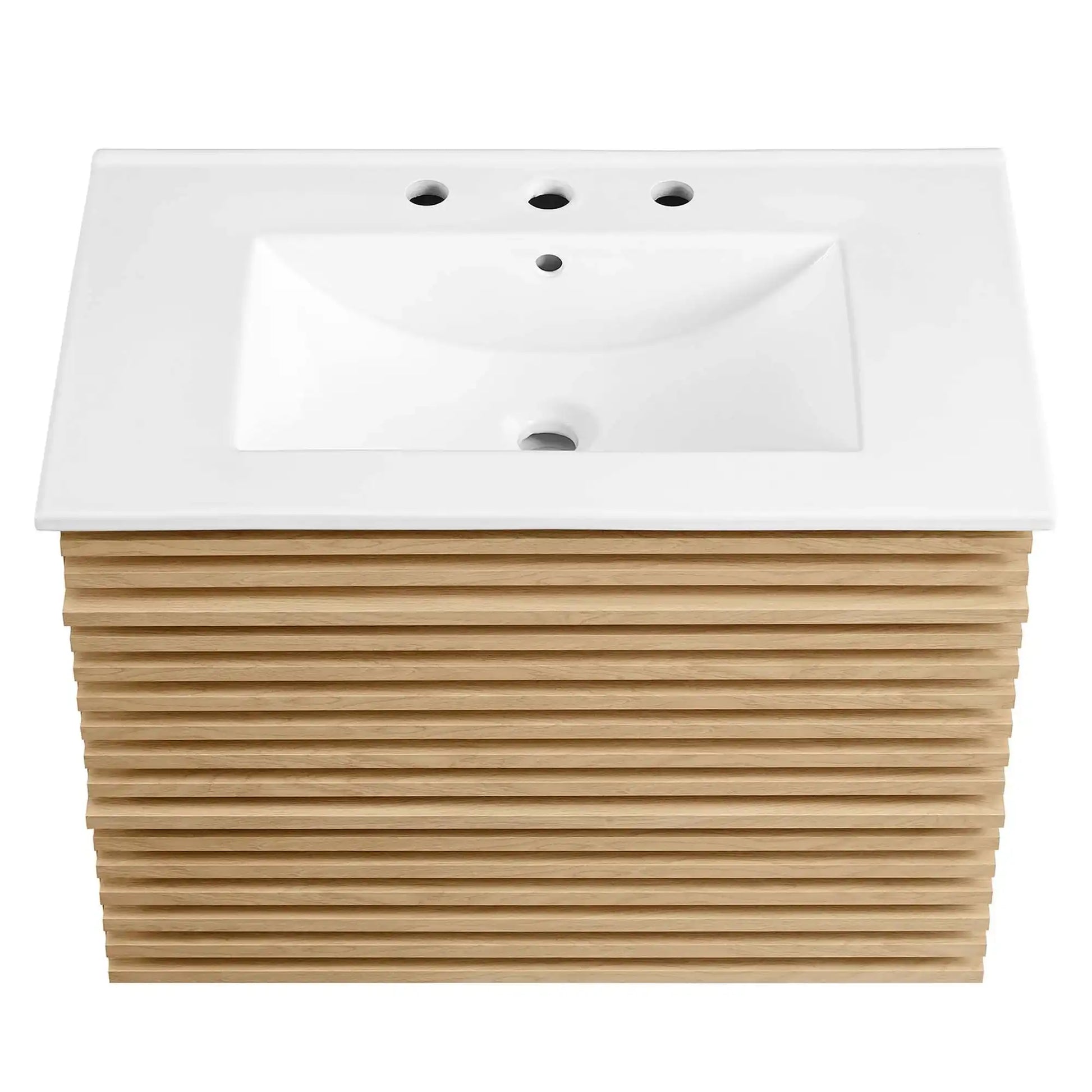 Render 30" Wall-Mount Bathroom Vanity by Modway - Best Buy Furniture