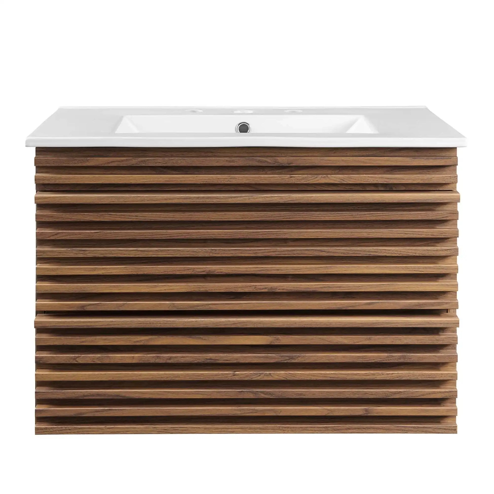 Render 30" Wall-Mount Bathroom Vanity by Modway - Best Buy Furniture