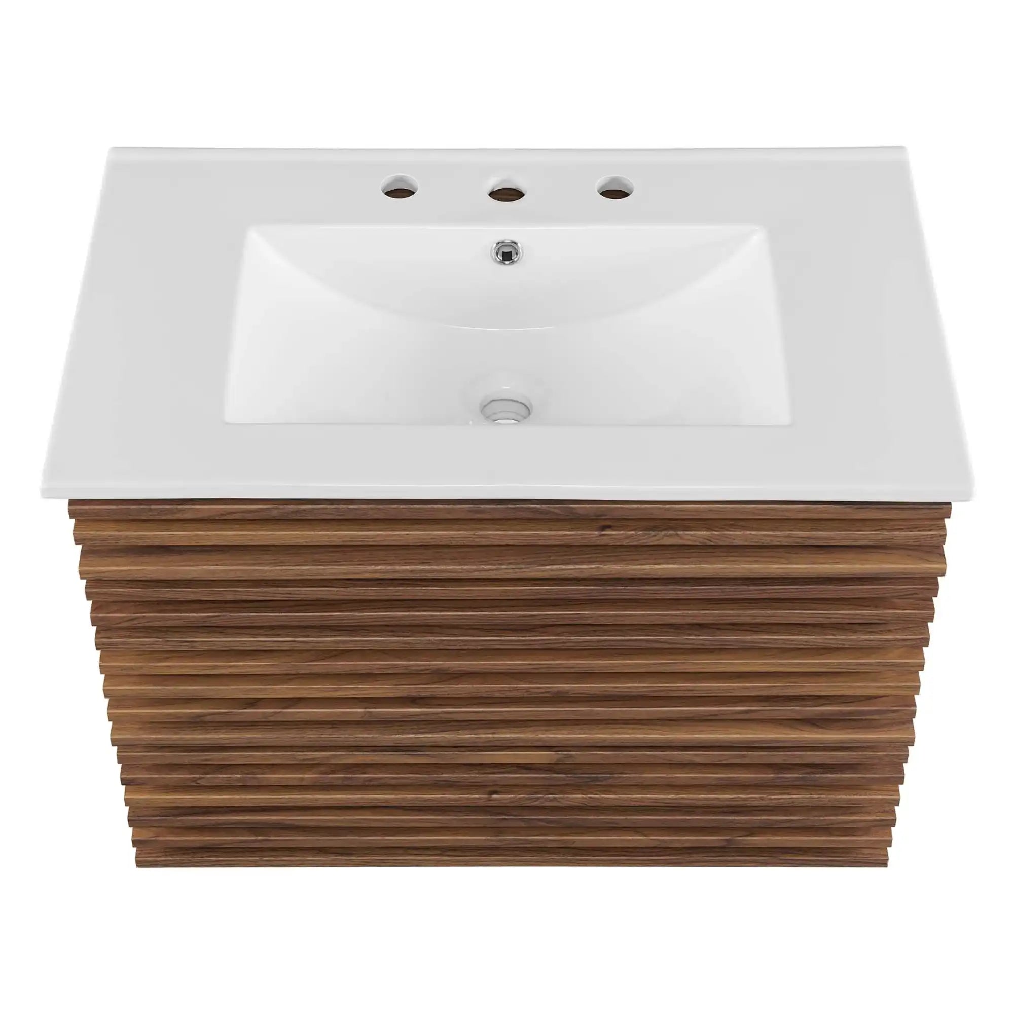 Render 30" Wall-Mount Bathroom Vanity by Modway - Best Buy Furniture