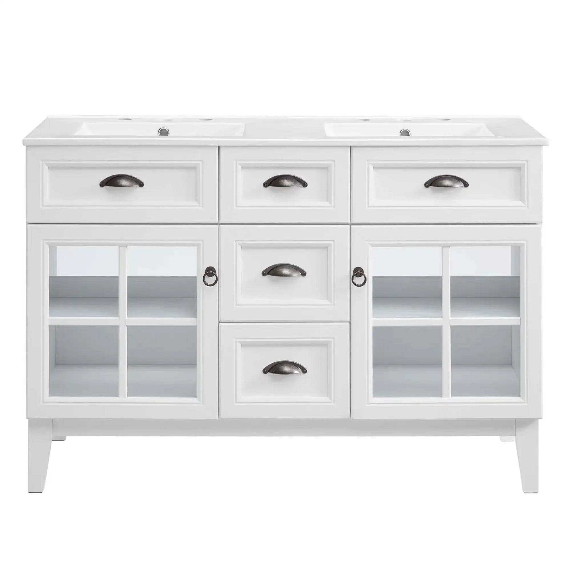 Isle 48" Double Bathroom Vanity Cabinet by Modway - Best Buy Furniture