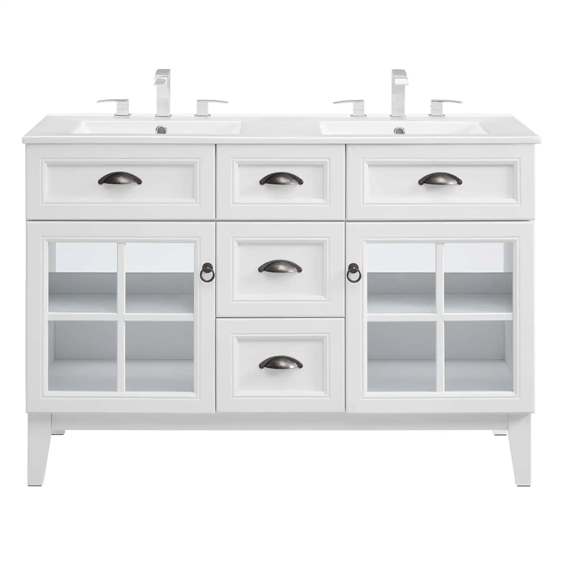 Isle 48" Double Bathroom Vanity Cabinet by Modway - Best Buy Furniture