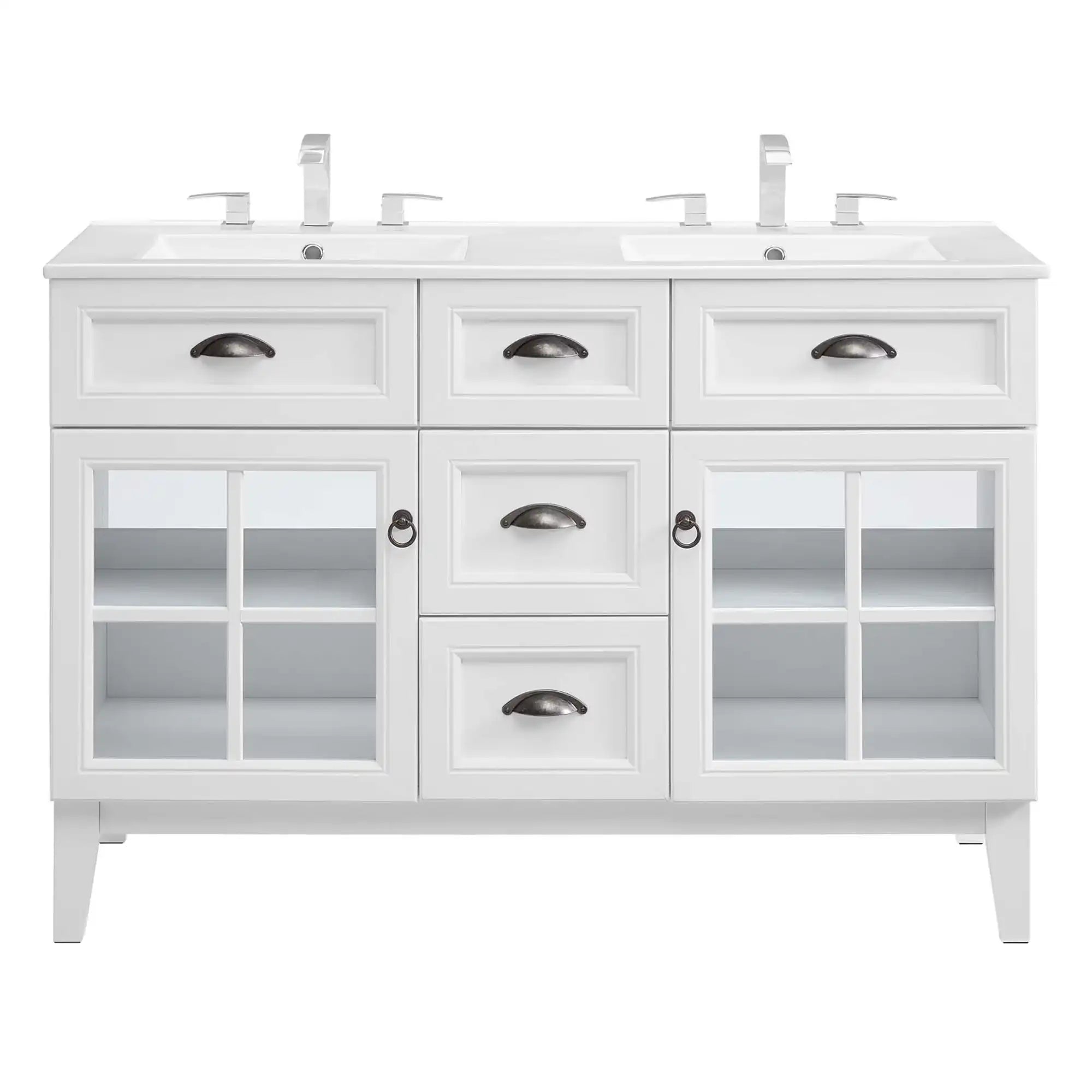 Isle 48" Double Bathroom Vanity Cabinet by Modway - Best Buy Furniture
