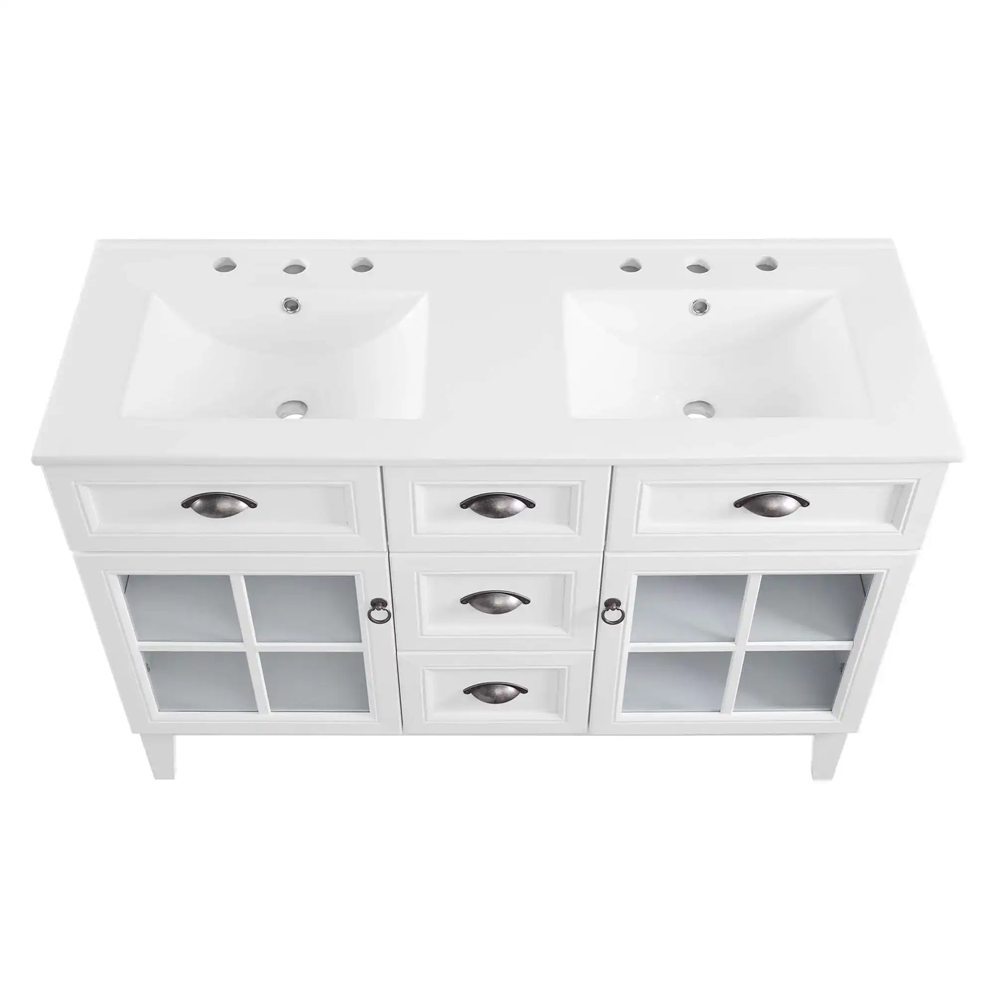 Isle 48" Double Bathroom Vanity Cabinet by Modway - Best Buy Furniture