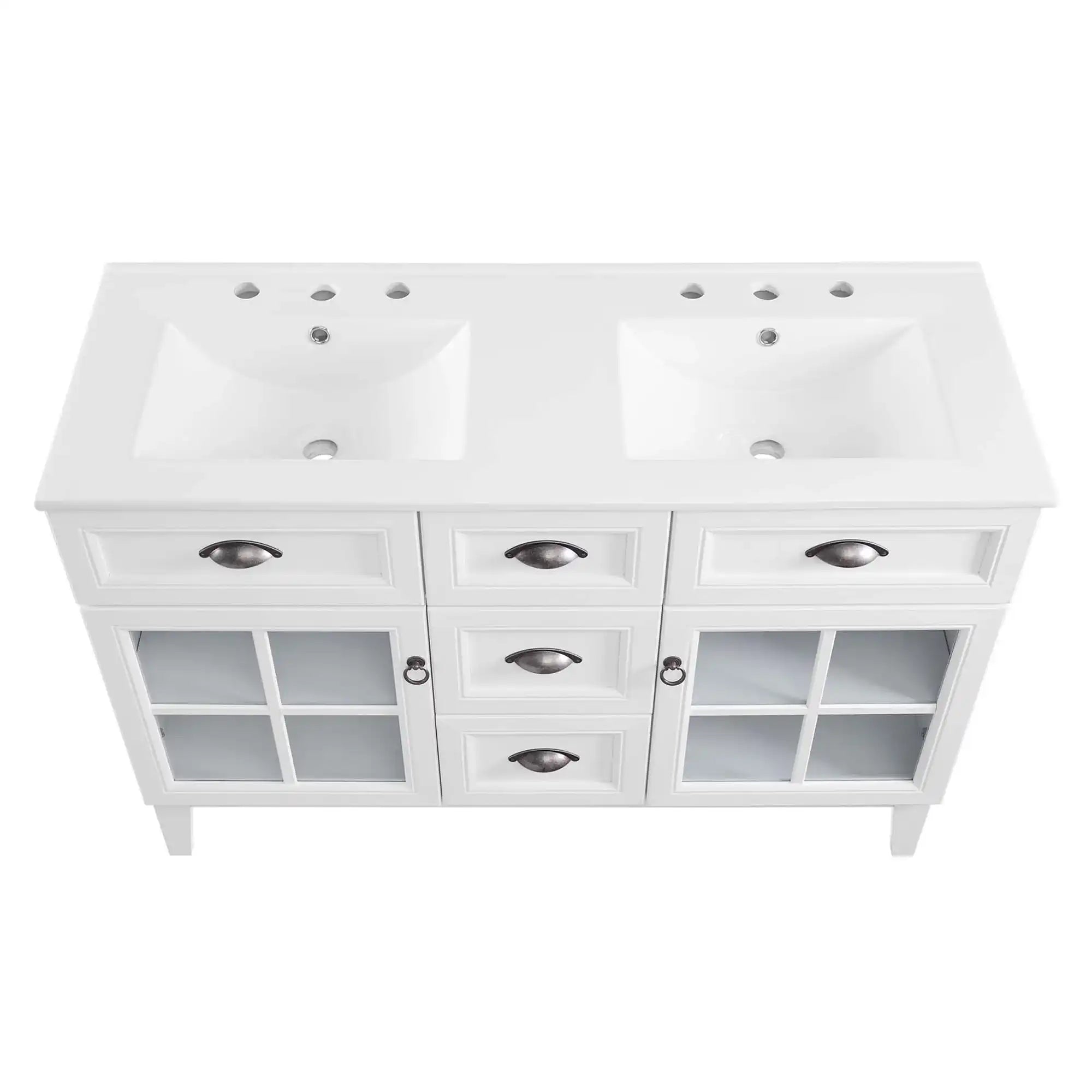Isle 48" Double Bathroom Vanity Cabinet by Modway - Best Buy Furniture